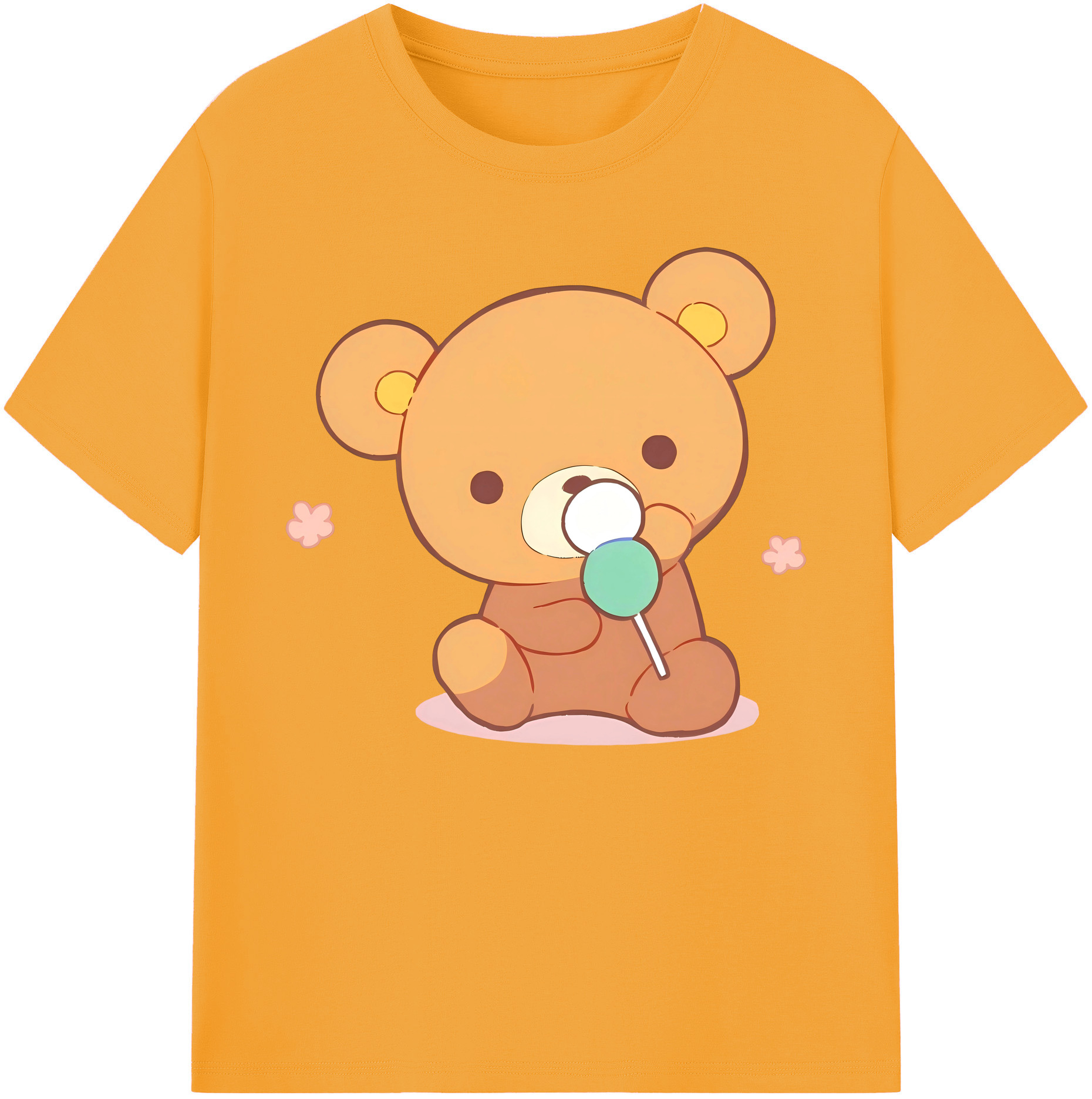 （画像用） リラックマ リラックマ キイロイトリ Rilakkuma Korilakkuma Kiiroitori 綿100％ メンズ半袖Tシャツ｜肌触りやわらか＆通気性