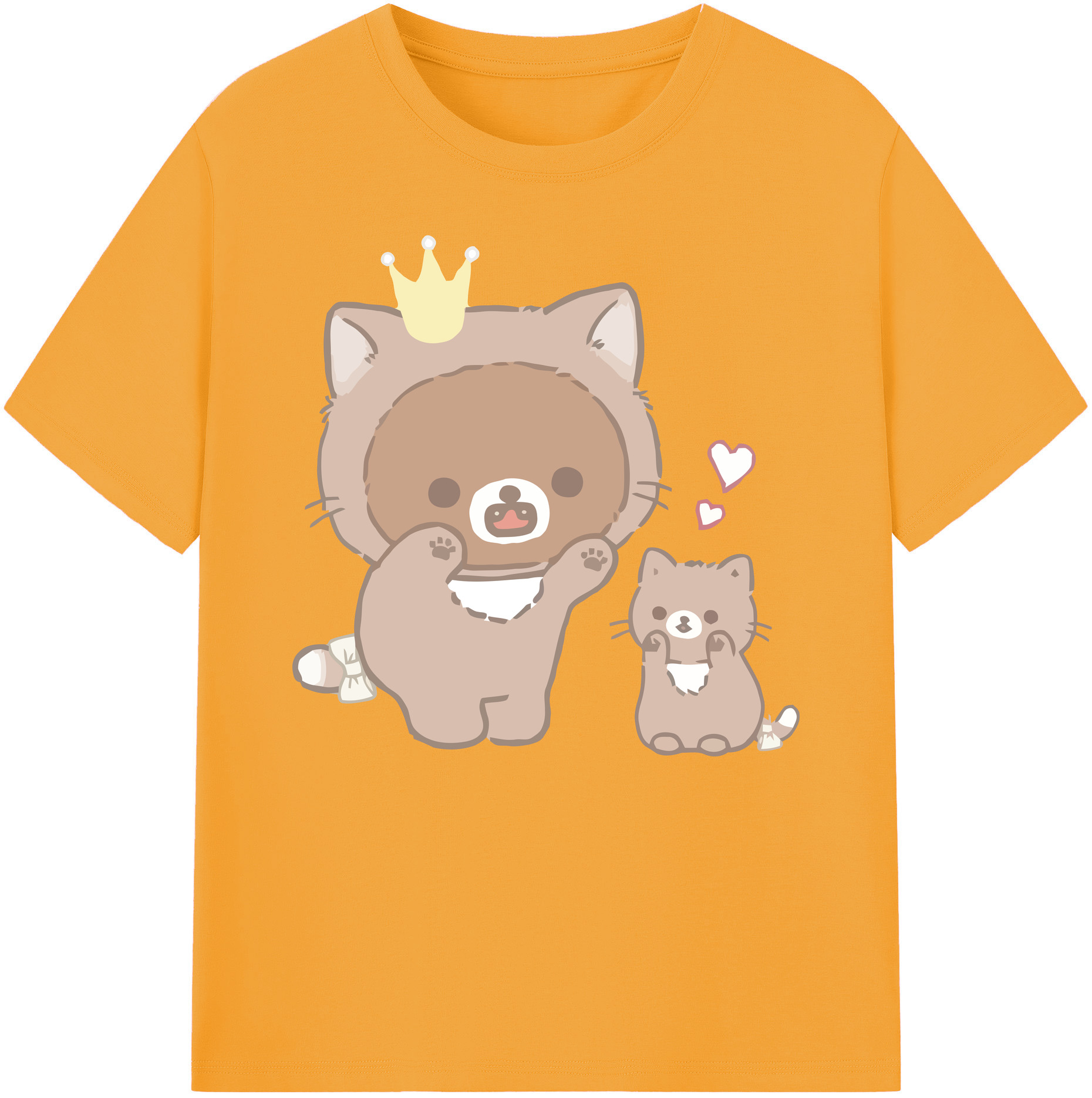 （画像用） リラックマ リラックマ キイロイトリ Rilakkuma Korilakkuma Kiiroitori 綿100％ メンズ半袖Tシャツ｜肌触りやわらか＆通気性