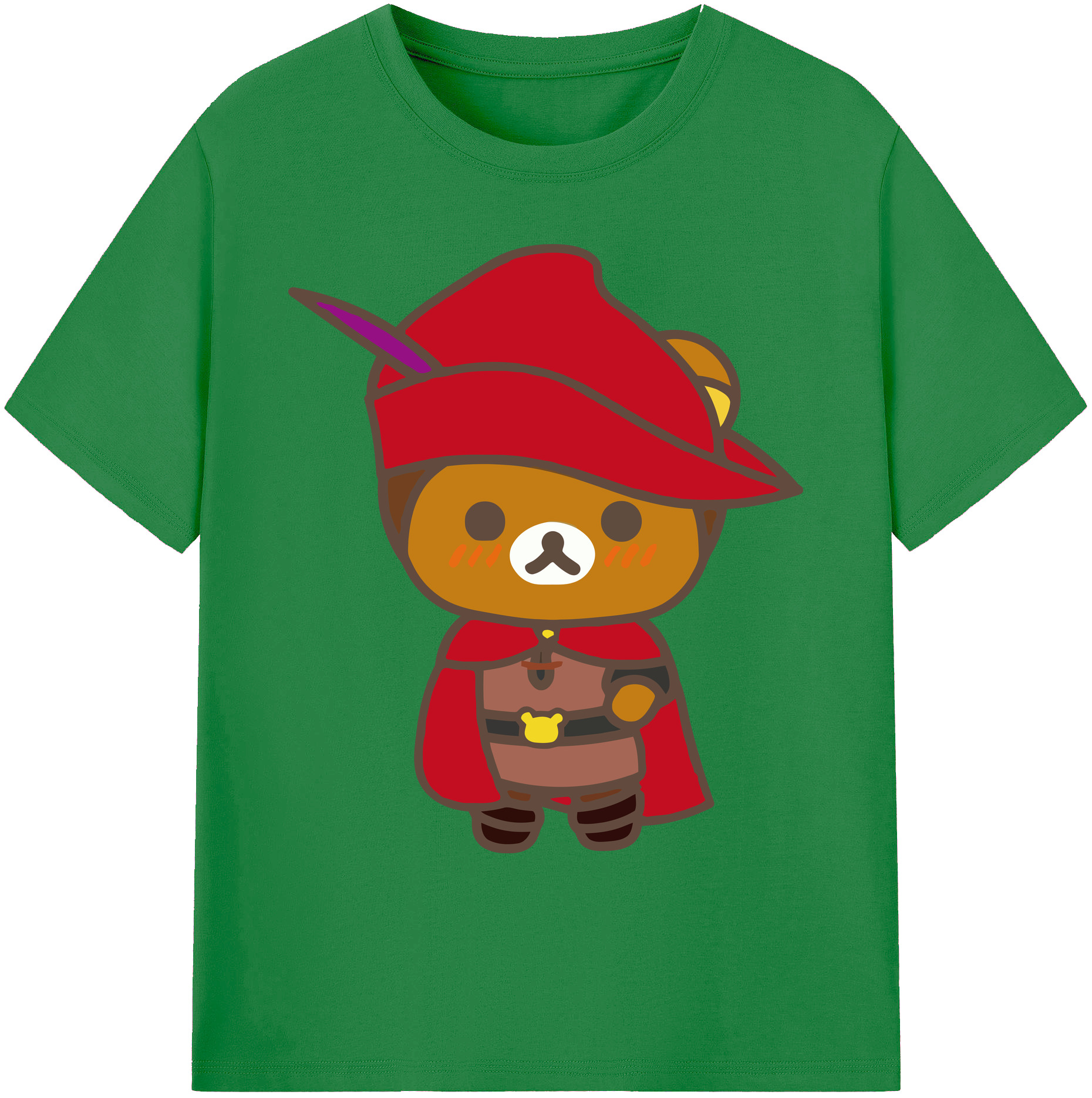 （画像用） リラックマ リラックマ キイロイトリ Rilakkuma Korilakkuma Kiiroitori 綿100％ メンズ半袖Tシャツ｜肌触りやわらか＆通気性