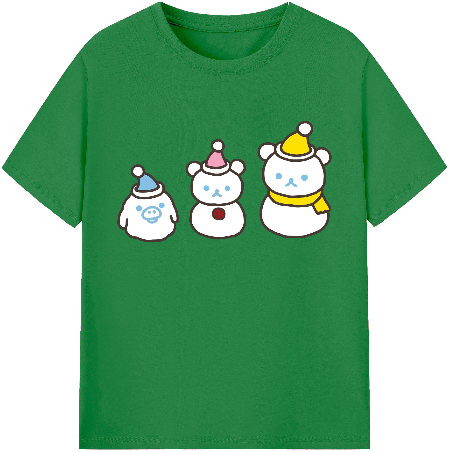 （画像用） リラックマ リラックマ キイロイトリ Rilakkuma Korilakkuma Kiiroitori 綿100％ メンズ半袖Tシャツ｜肌触りやわらか＆通気性