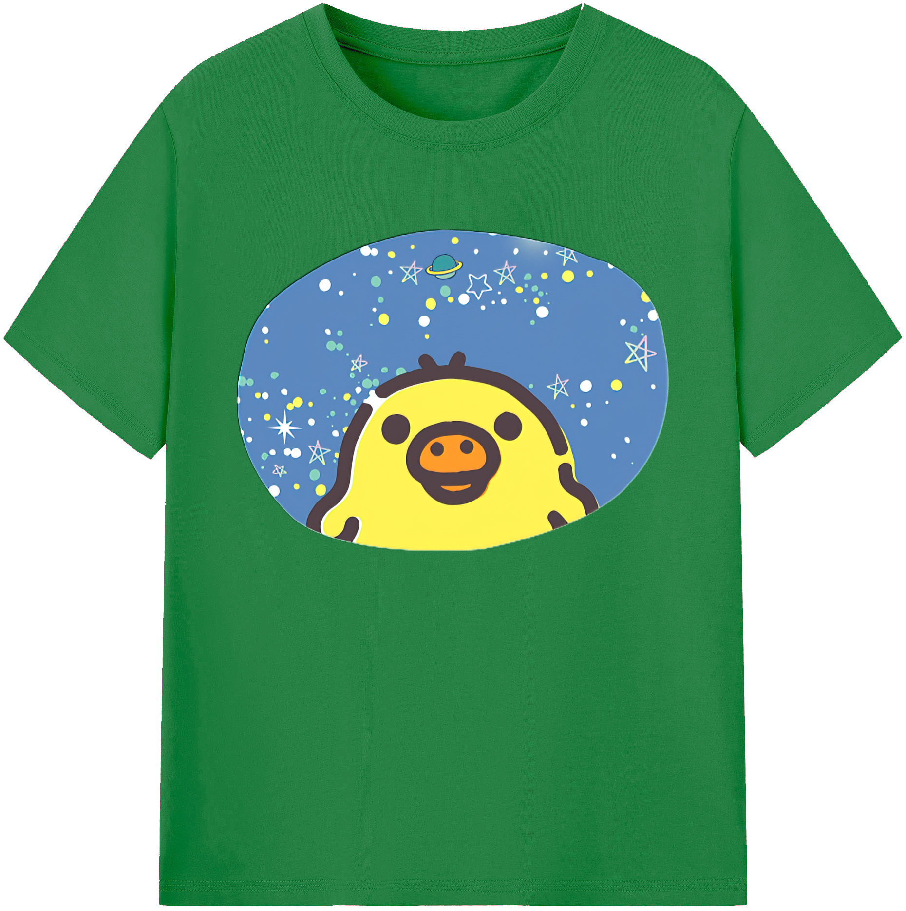 （画像用） リラックマ リラックマ キイロイトリ Rilakkuma Korilakkuma Kiiroitori 綿100％ メンズ半袖Tシャツ｜肌触りやわらか＆通気性