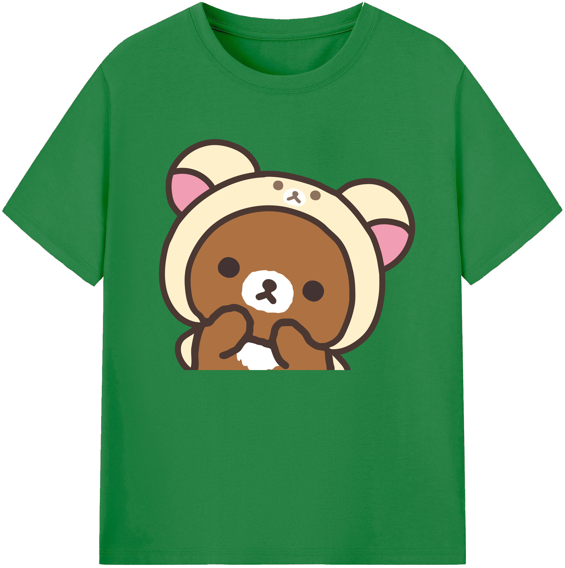 （画像用） リラックマ リラックマ キイロイトリ Rilakkuma Korilakkuma Kiiroitori 綿100％ メンズ半袖Tシャツ｜肌触りやわらか＆通気性
