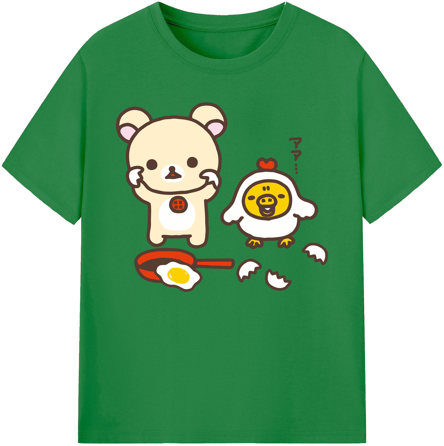 （画像用） リラックマ リラックマ キイロイトリ Rilakkuma Korilakkuma Kiiroitori 綿100％ メンズ半袖Tシャツ｜肌触りやわらか＆通気性