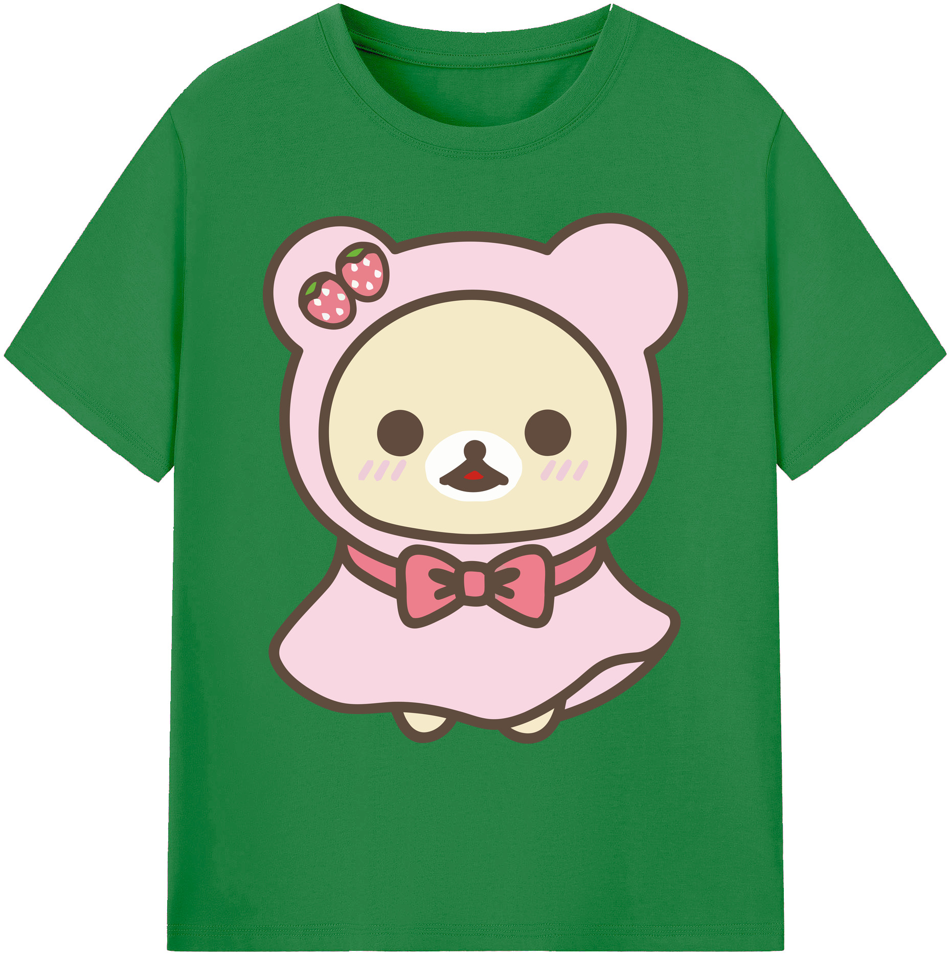 （画像用） リラックマ リラックマ キイロイトリ Rilakkuma Korilakkuma Kiiroitori 綿100％ メンズ半袖Tシャツ｜肌触りやわらか＆通気性