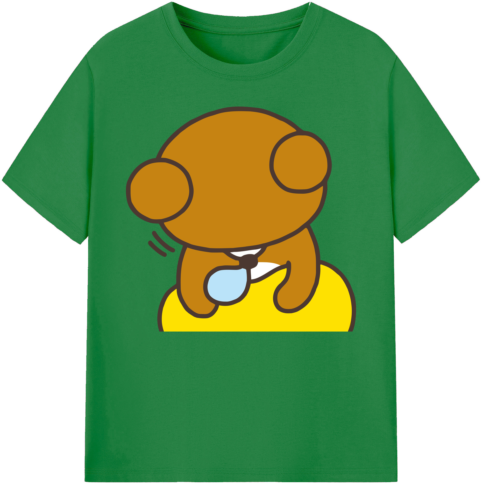 （画像用） リラックマ リラックマ キイロイトリ Rilakkuma Korilakkuma Kiiroitori 綿100％ メンズ半袖Tシャツ｜肌触りやわらか＆通気性