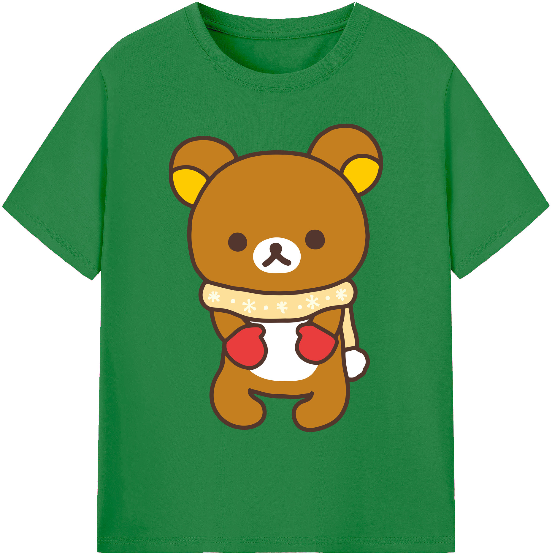 （画像用） リラックマ リラックマ キイロイトリ Rilakkuma Korilakkuma Kiiroitori 綿100％ メンズ半袖Tシャツ｜肌触りやわらか＆通気性