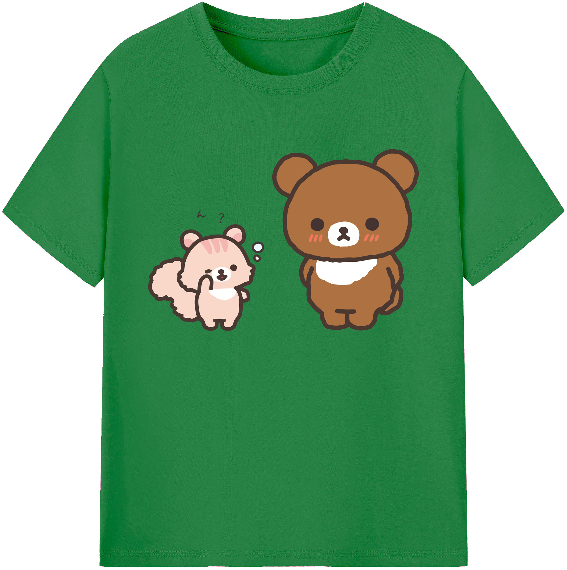 （画像用） リラックマ リラックマ キイロイトリ Rilakkuma Korilakkuma Kiiroitori 綿100％ メンズ半袖Tシャツ｜肌触りやわらか＆通気性