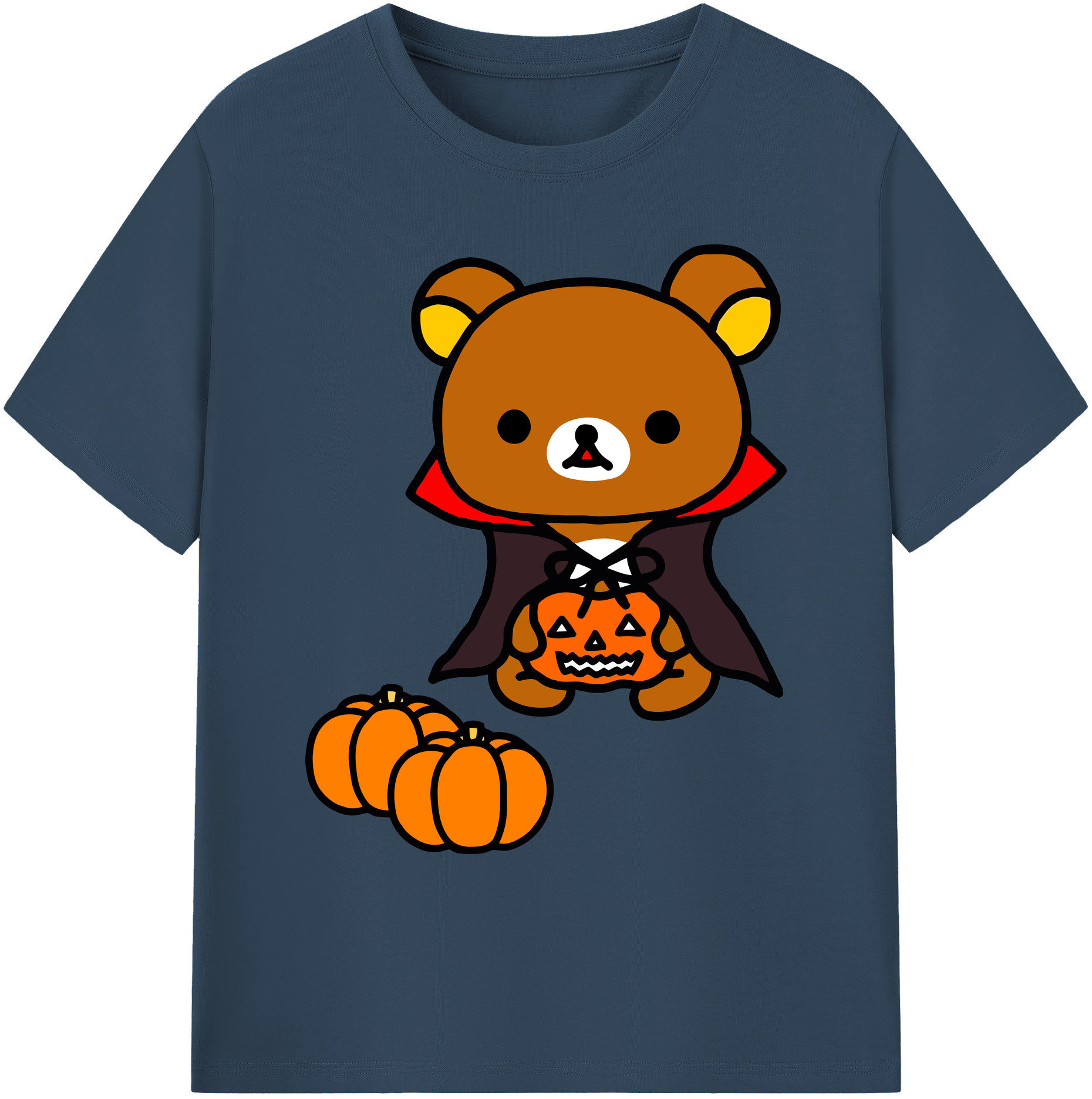 （画像用） リラックマ リラックマ キイロイトリ Rilakkuma Korilakkuma Kiiroitori 綿100％ メンズ半袖Tシャツ｜肌触りやわらか＆通気性
