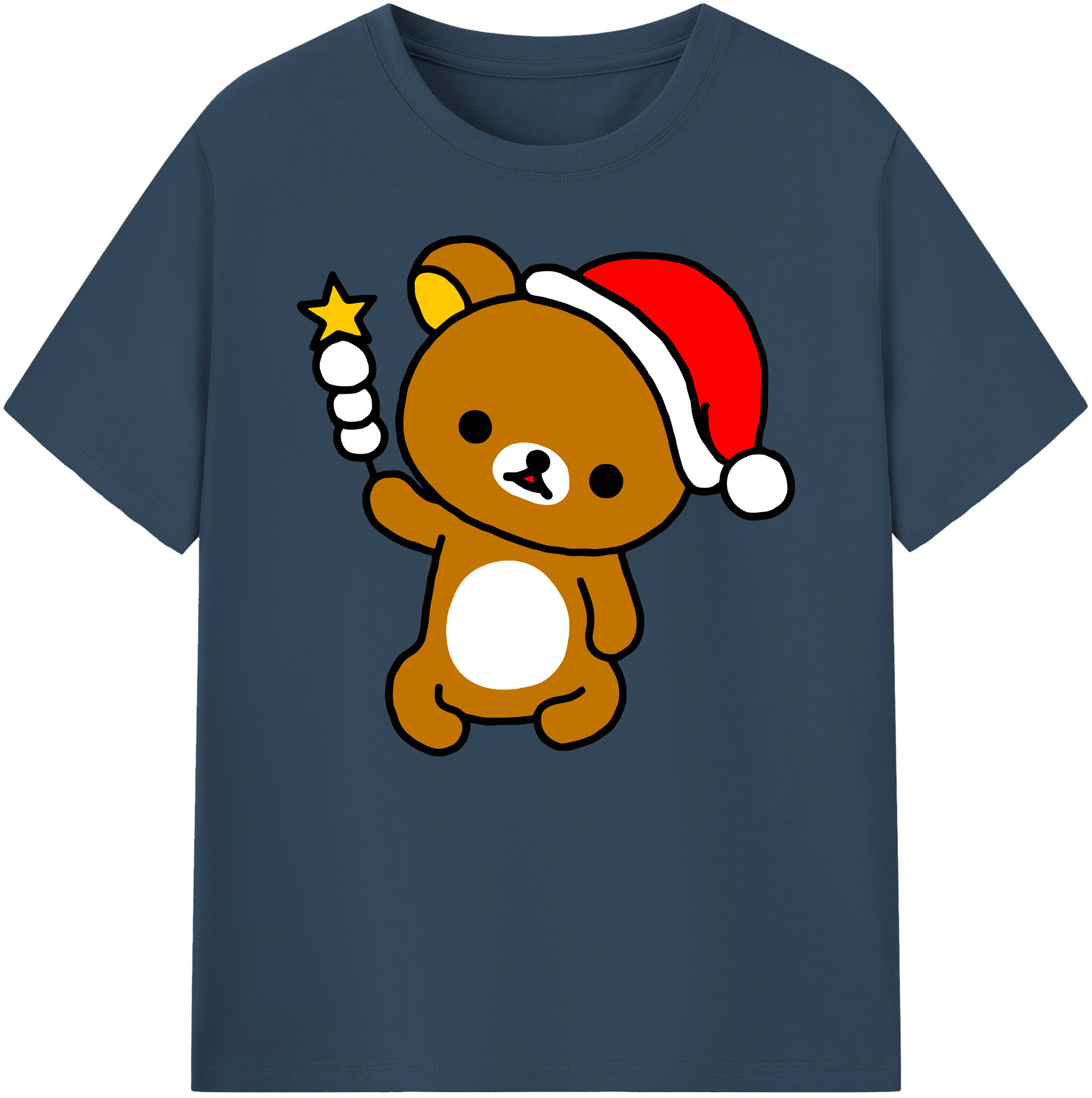 （画像用） リラックマ リラックマ キイロイトリ Rilakkuma Korilakkuma Kiiroitori 綿100％ メンズ半袖Tシャツ｜肌触りやわらか＆通気性