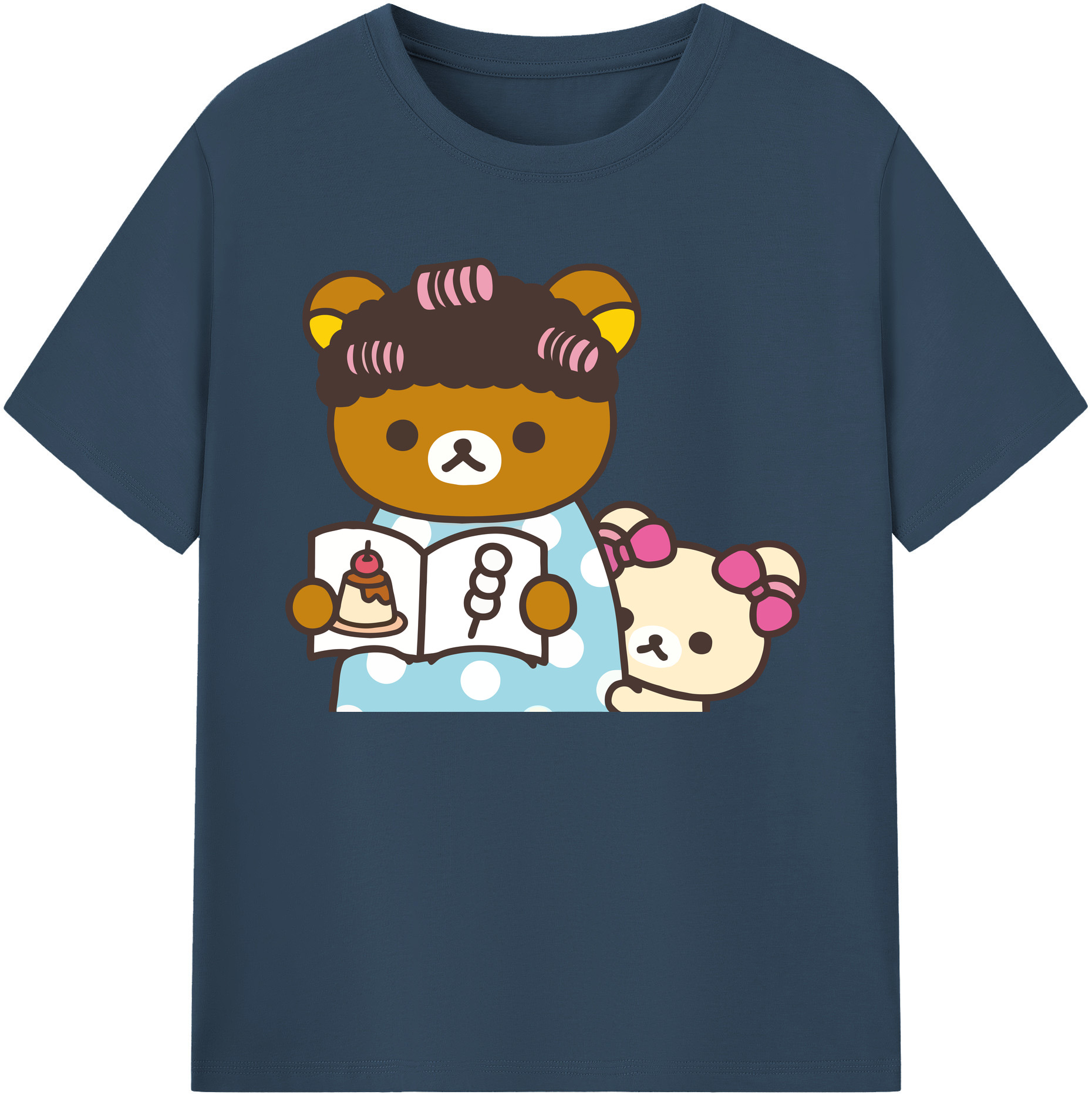 （画像用） リラックマ リラックマ キイロイトリ Rilakkuma Korilakkuma Kiiroitori 綿100％ メンズ半袖Tシャツ｜肌触りやわらか＆通気性