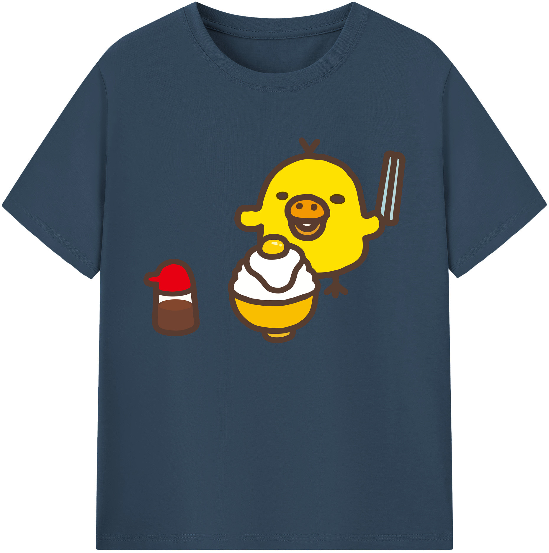 （画像用） リラックマ リラックマ キイロイトリ Rilakkuma Korilakkuma Kiiroitori 綿100％ メンズ半袖Tシャツ｜肌触りやわらか＆通気性