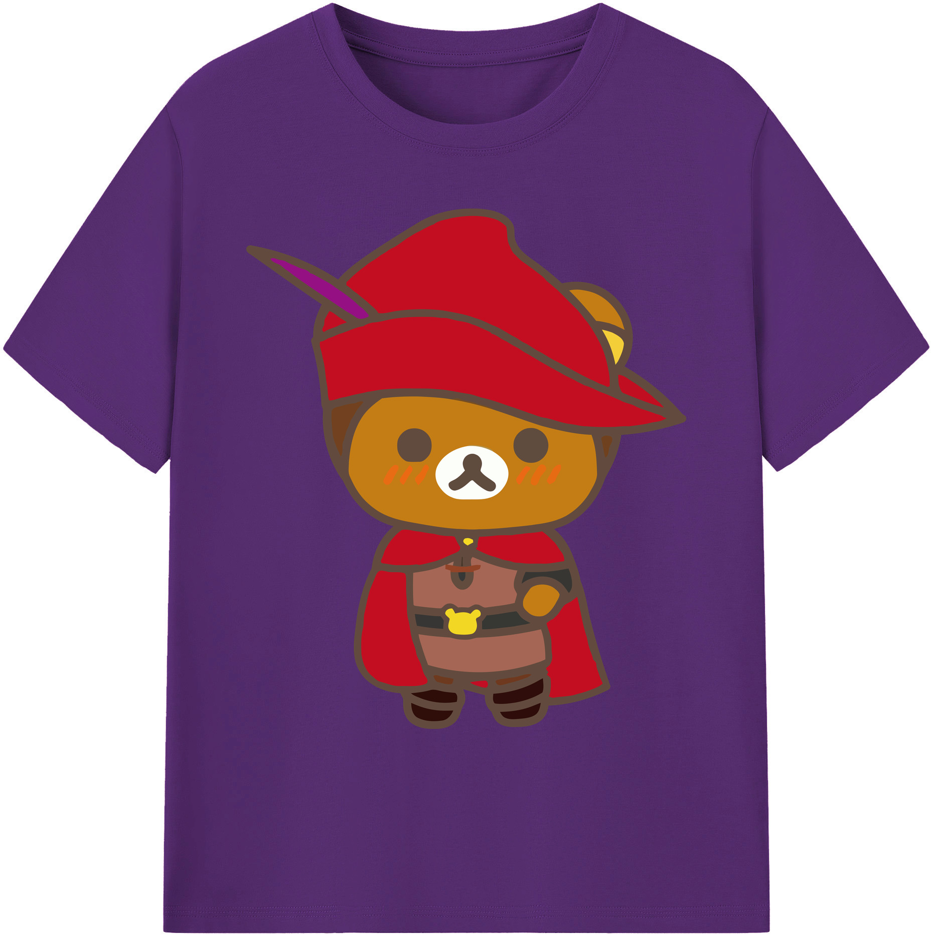 （画像用） リラックマ リラックマ キイロイトリ Rilakkuma Korilakkuma Kiiroitori 綿100％ メンズ半袖Tシャツ｜肌触りやわらか＆通気性