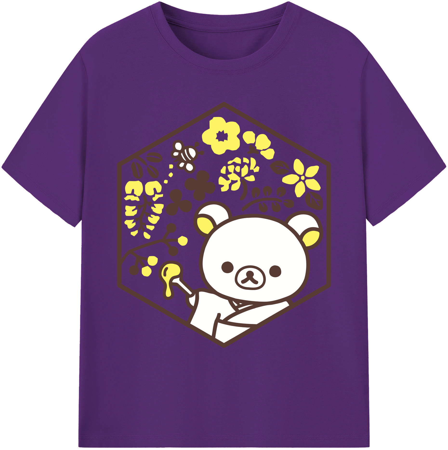 （画像用） リラックマ リラックマ キイロイトリ Rilakkuma Korilakkuma Kiiroitori 綿100％ メンズ半袖Tシャツ｜肌触りやわらか＆通気性