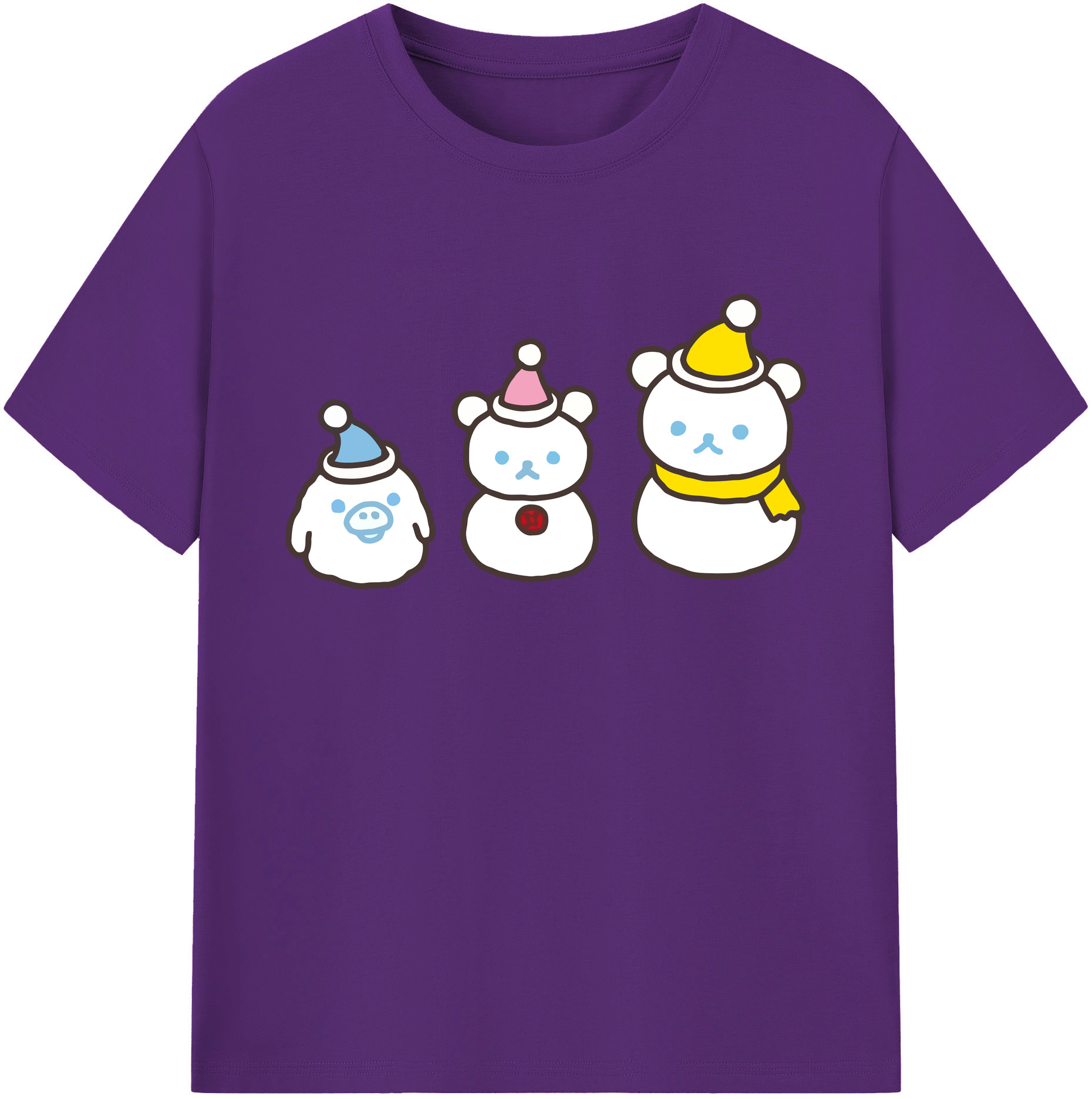（画像用） リラックマ リラックマ キイロイトリ Rilakkuma Korilakkuma Kiiroitori 綿100％ メンズ半袖Tシャツ｜肌触りやわらか＆通気性