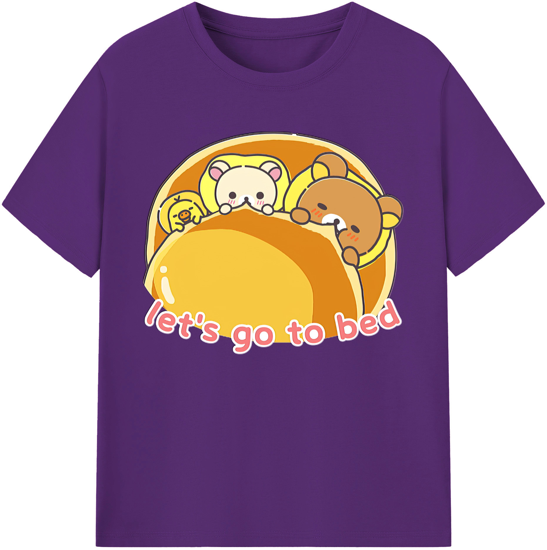 （画像用） リラックマ リラックマ キイロイトリ Rilakkuma Korilakkuma Kiiroitori 綿100％ メンズ半袖Tシャツ｜肌触りやわらか＆通気性