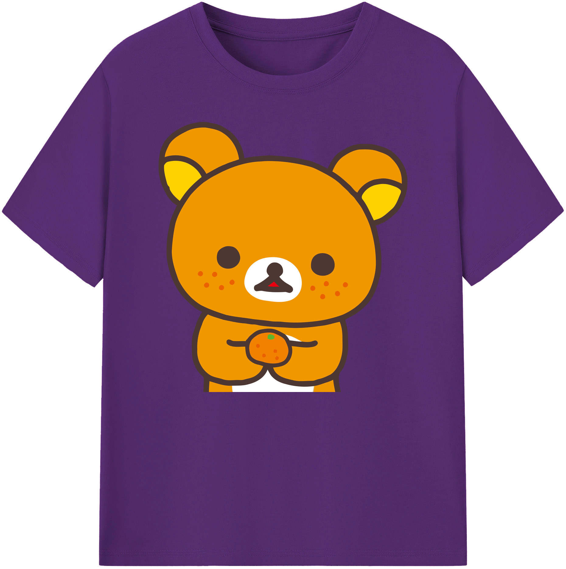 （画像用） リラックマ リラックマ キイロイトリ Rilakkuma Korilakkuma Kiiroitori 綿100％ メンズ半袖Tシャツ｜肌触りやわらか＆通気性