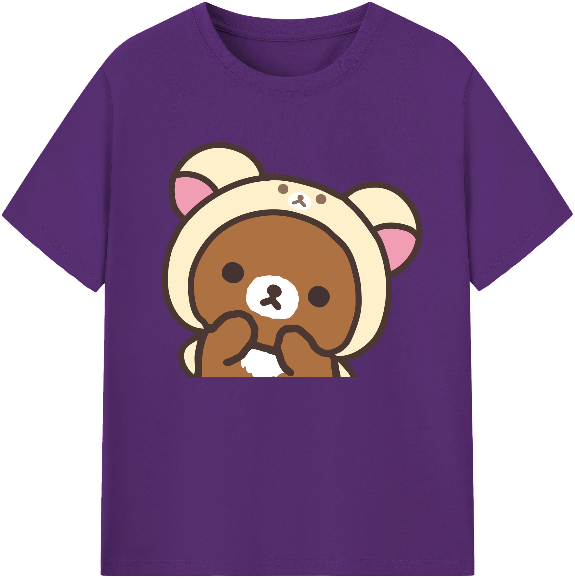（画像用） リラックマ リラックマ キイロイトリ Rilakkuma Korilakkuma Kiiroitori 綿100％ メンズ半袖Tシャツ｜肌触りやわらか＆通気性