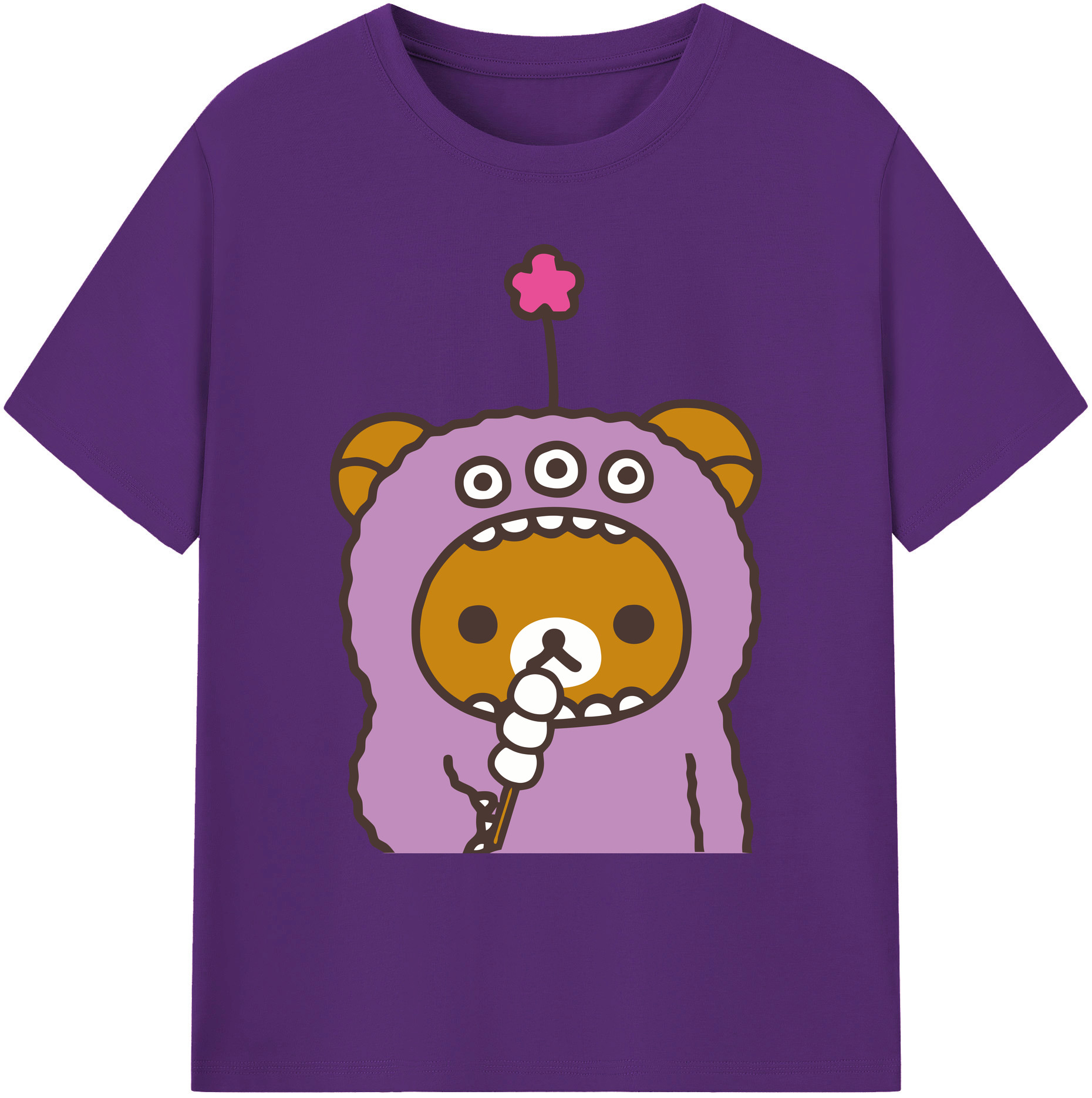 （画像用） リラックマ リラックマ キイロイトリ Rilakkuma Korilakkuma Kiiroitori 綿100％ メンズ半袖Tシャツ｜肌触りやわらか＆通気性