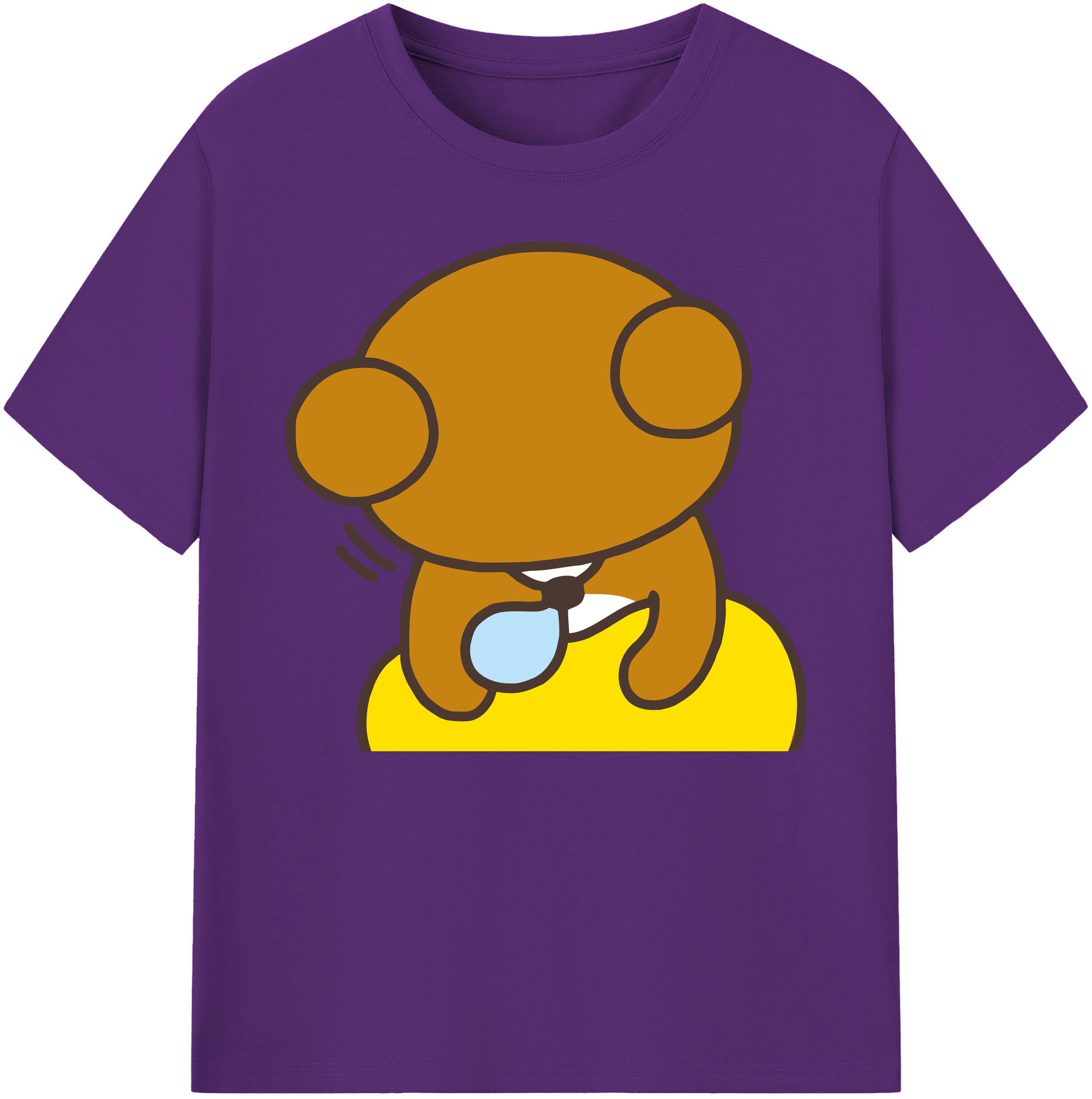 （画像用） リラックマ リラックマ キイロイトリ Rilakkuma Korilakkuma Kiiroitori 綿100％ メンズ半袖Tシャツ｜肌触りやわらか＆通気性