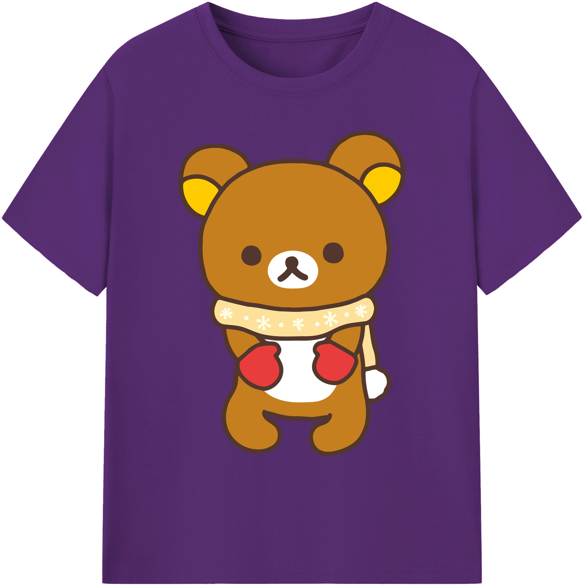 （画像用） リラックマ リラックマ キイロイトリ Rilakkuma Korilakkuma Kiiroitori 綿100％ メンズ半袖Tシャツ｜肌触りやわらか＆通気性