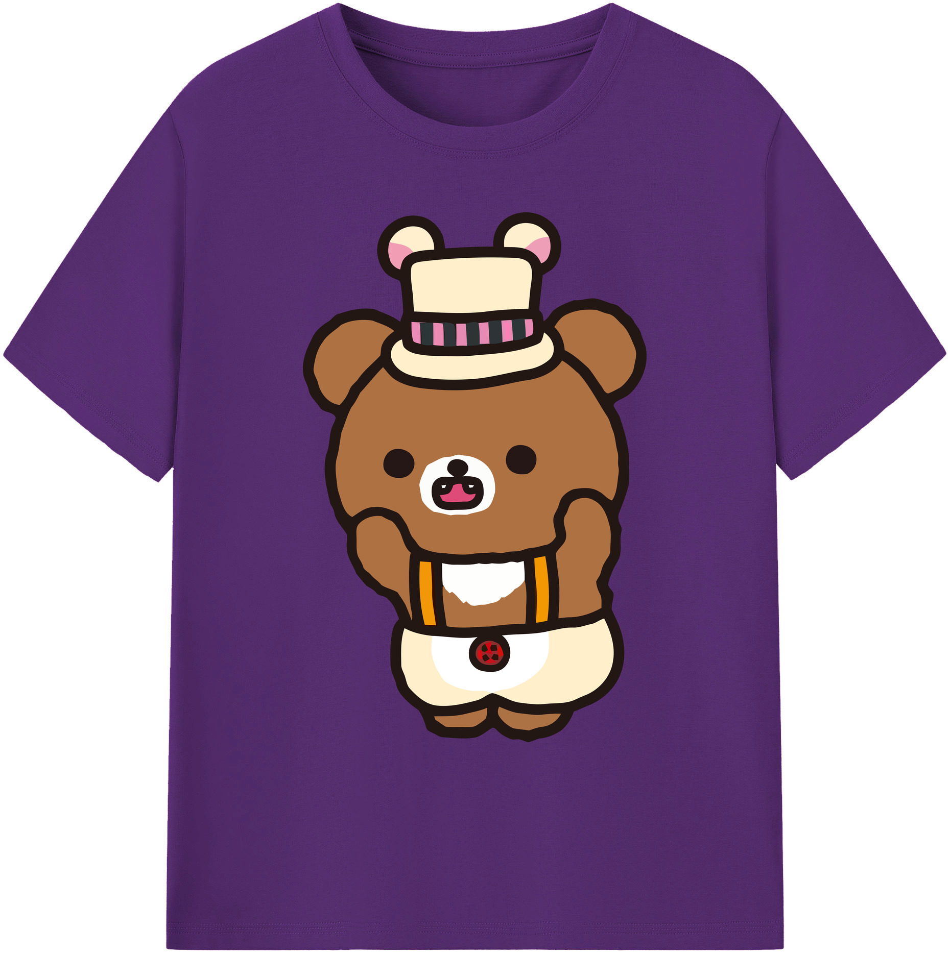 （画像用） リラックマ リラックマ キイロイトリ Rilakkuma Korilakkuma Kiiroitori 綿100％ メンズ半袖Tシャツ｜肌触りやわらか＆通気性