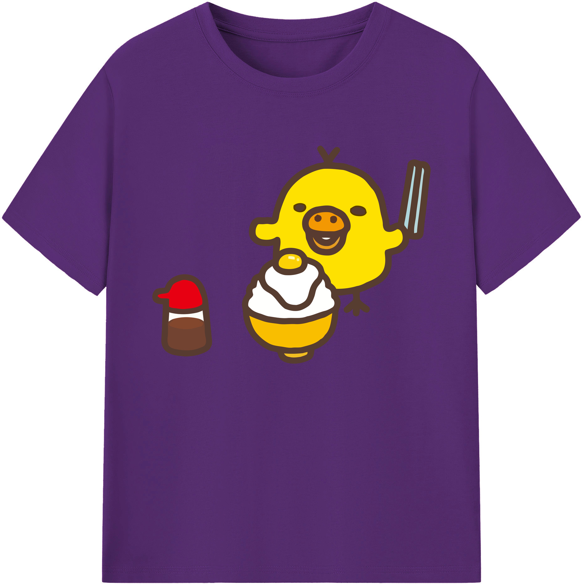 （画像用） リラックマ リラックマ キイロイトリ Rilakkuma Korilakkuma Kiiroitori 綿100％ メンズ半袖Tシャツ｜肌触りやわらか＆通気性