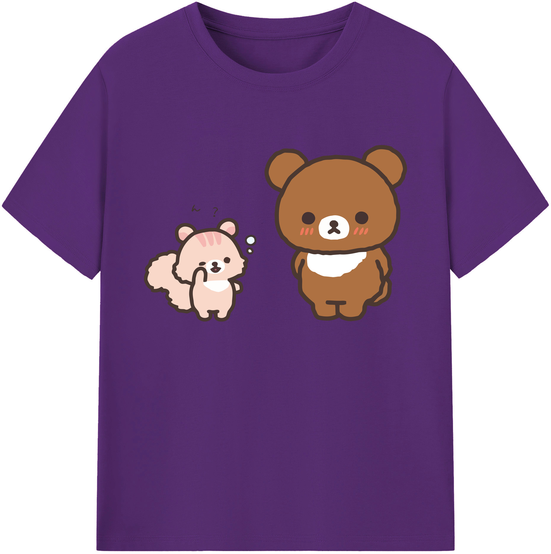 （画像用） リラックマ リラックマ キイロイトリ Rilakkuma Korilakkuma Kiiroitori 綿100％ メンズ半袖Tシャツ｜肌触りやわらか＆通気性