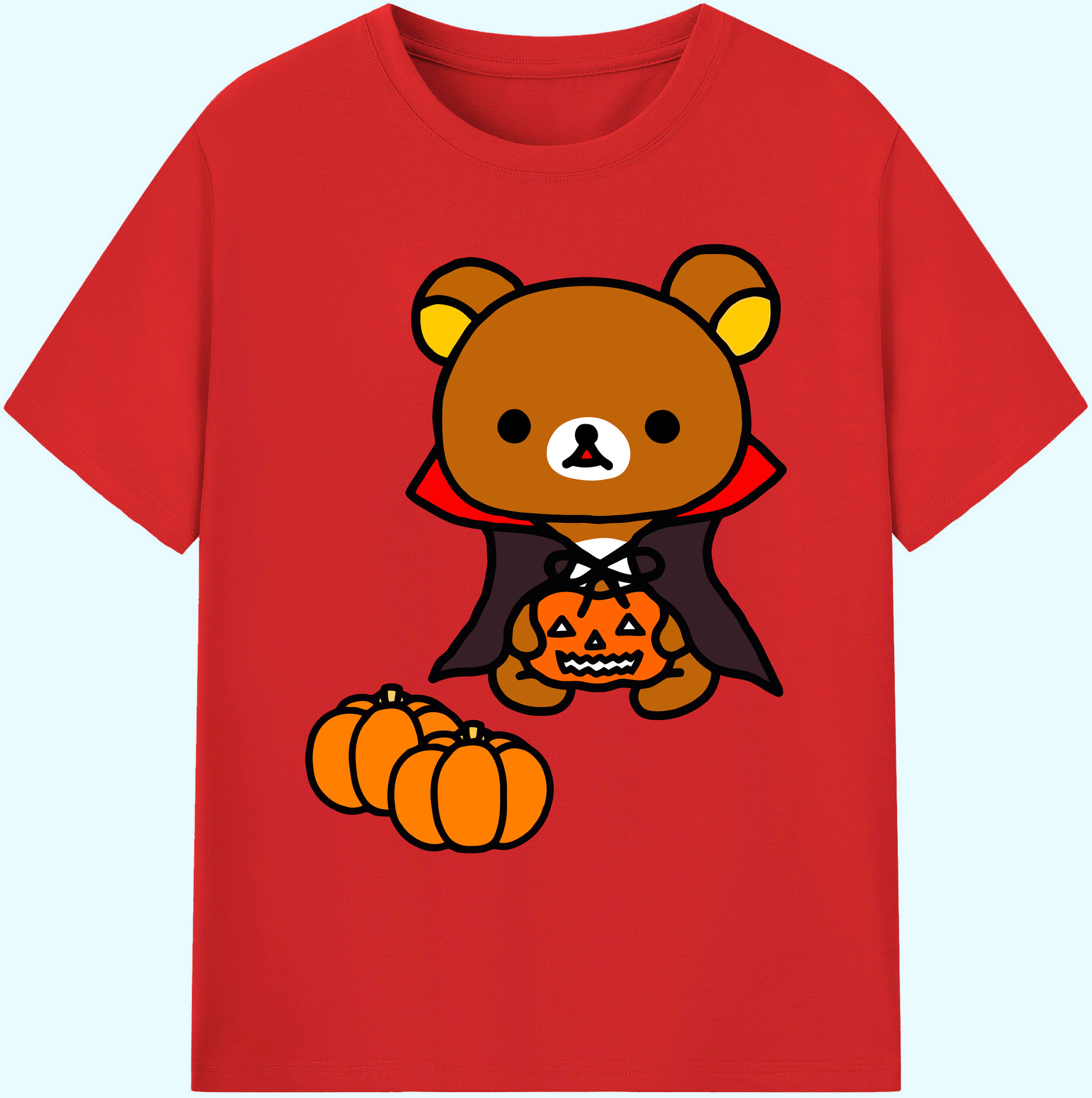 （画像用） リラックマ リラックマ キイロイトリ Rilakkuma Korilakkuma Kiiroitori 綿100％ メンズ半袖Tシャツ｜肌触りやわらか＆通気性