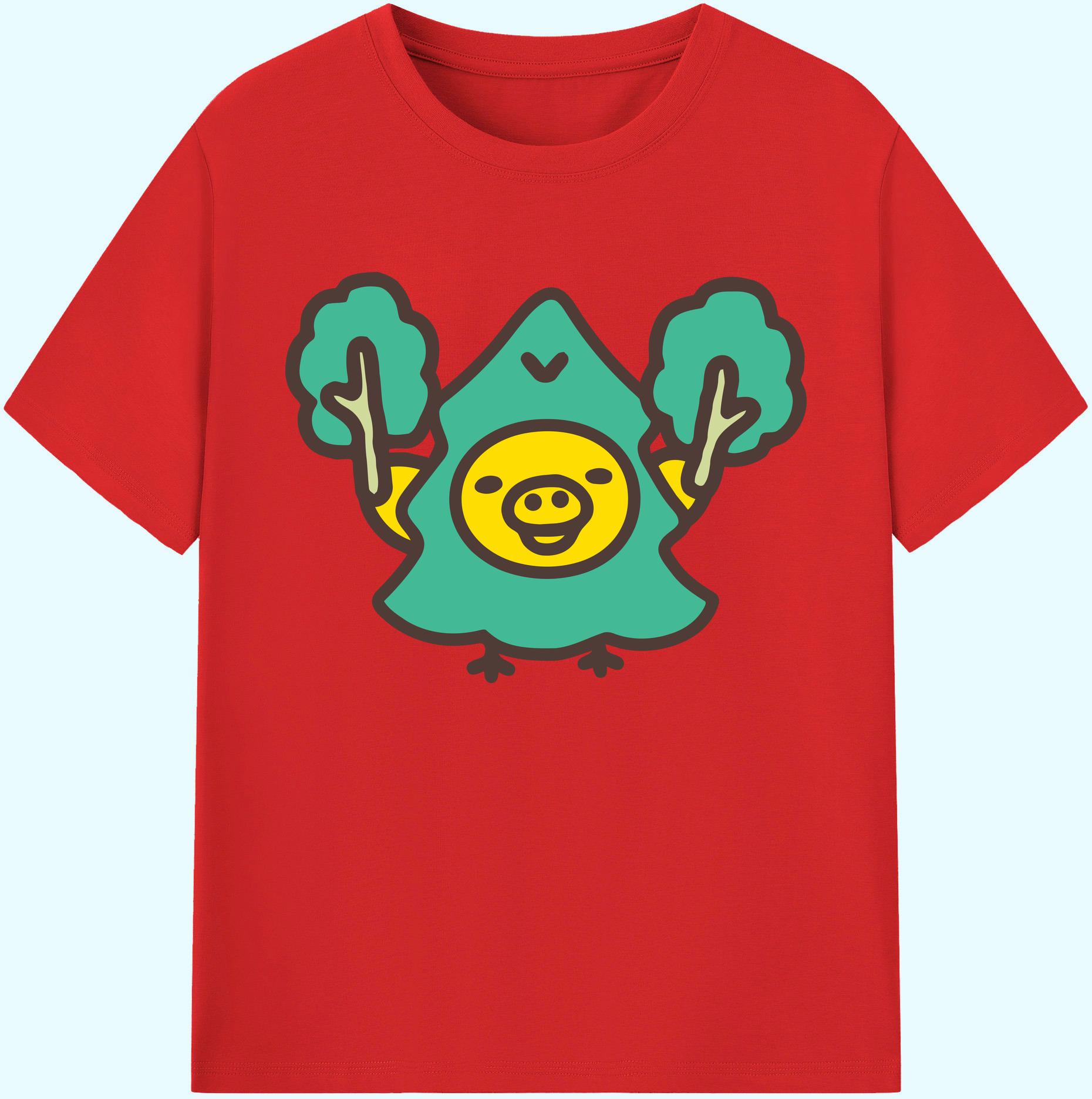 （画像用） リラックマ リラックマ キイロイトリ Rilakkuma Korilakkuma Kiiroitori 綿100％ メンズ半袖Tシャツ｜肌触りやわらか＆通気性