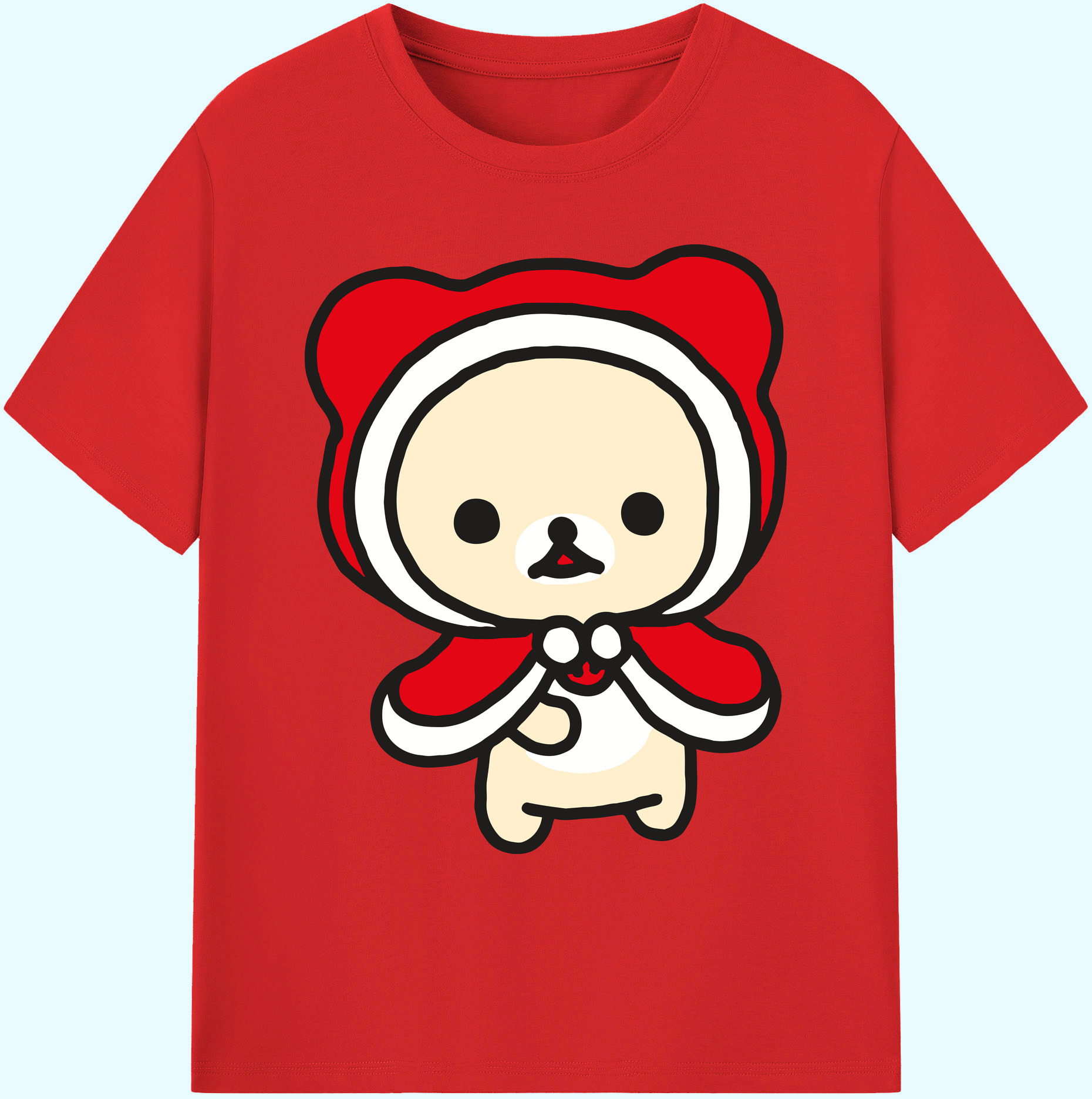 （画像用） リラックマ リラックマ キイロイトリ Rilakkuma Korilakkuma Kiiroitori 綿100％ メンズ半袖Tシャツ｜肌触りやわらか＆通気性