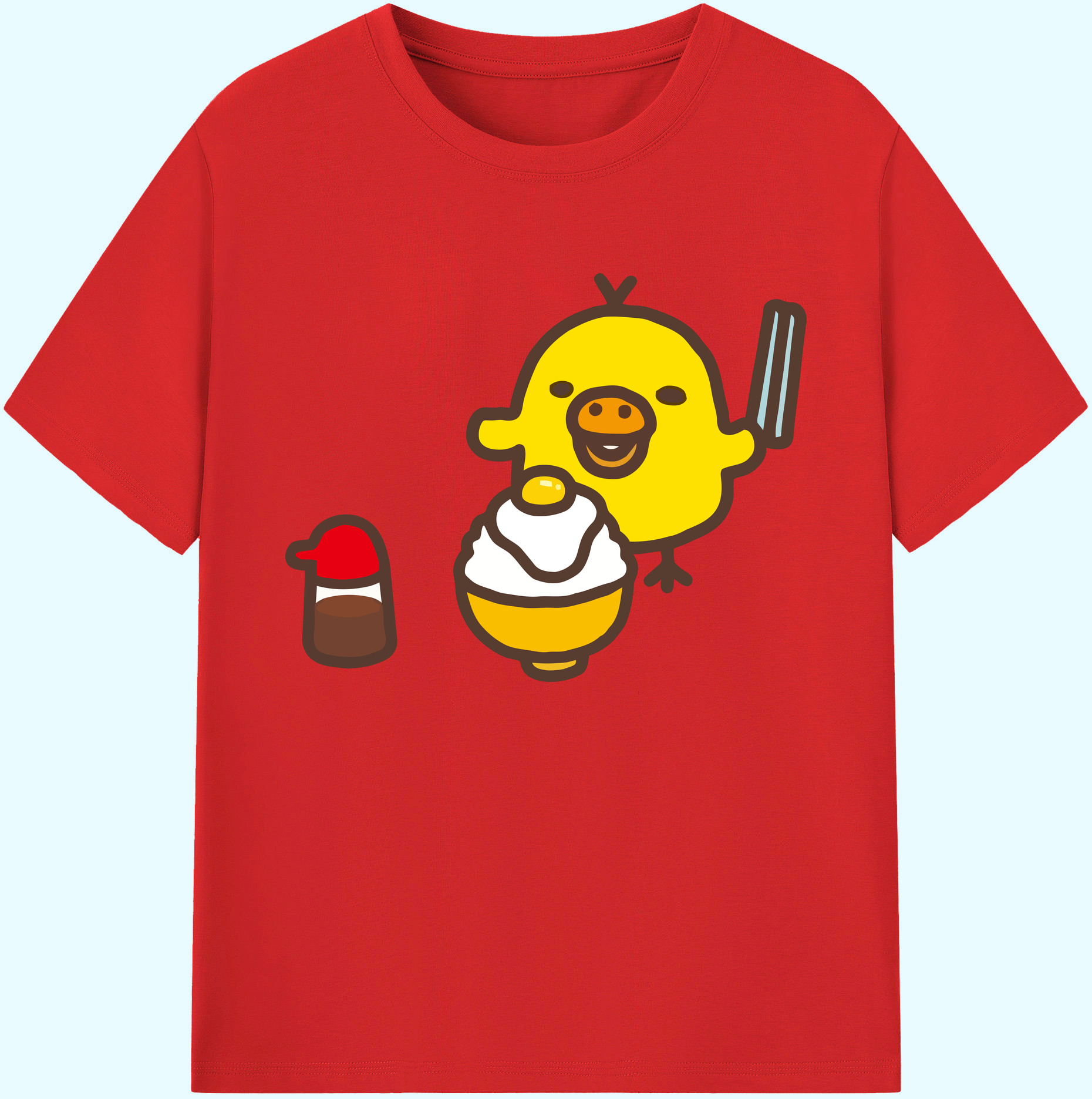 （画像用） リラックマ リラックマ キイロイトリ Rilakkuma Korilakkuma Kiiroitori 綿100％ メンズ半袖Tシャツ｜肌触りやわらか＆通気性