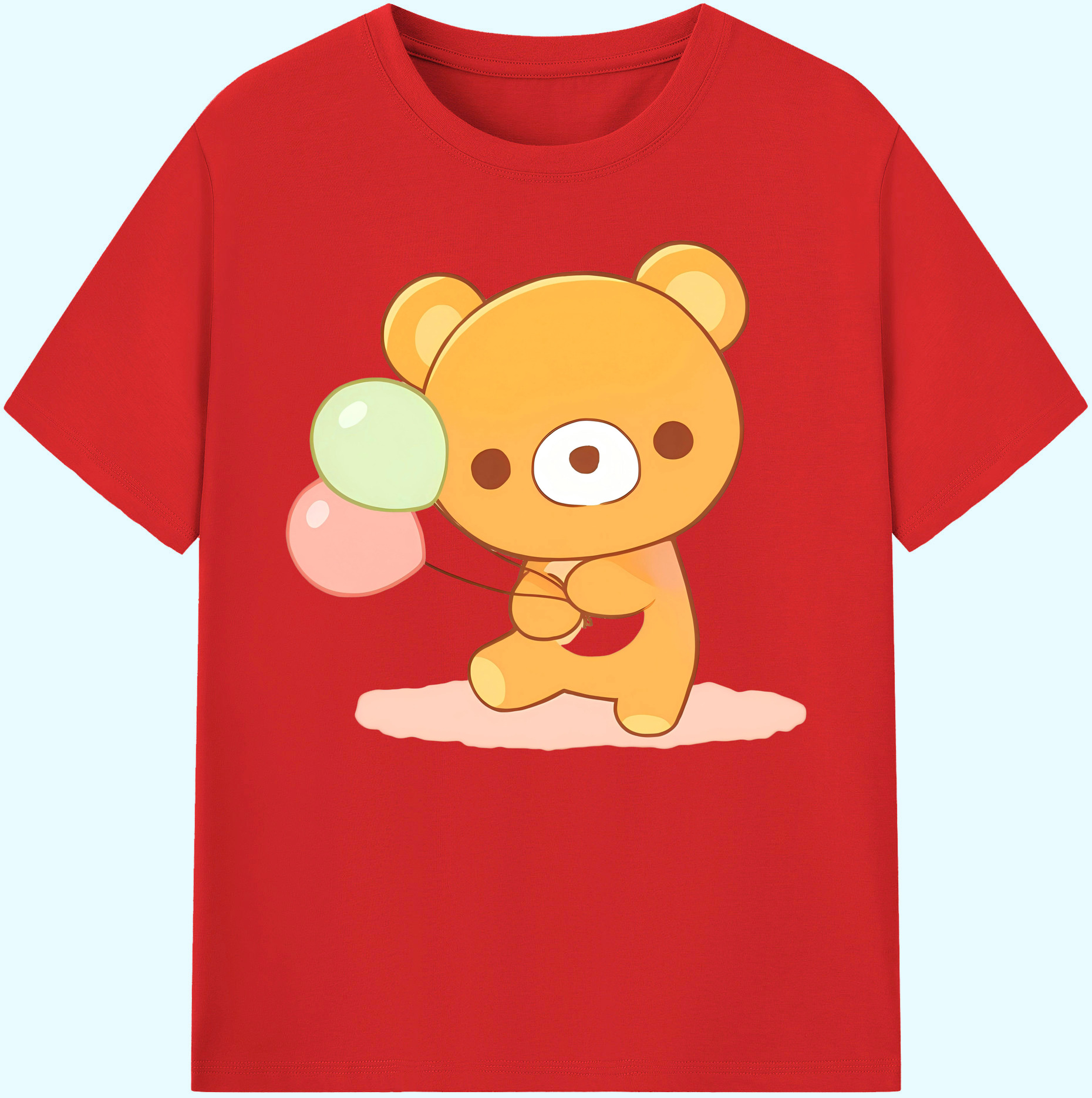 （画像用） リラックマ リラックマ キイロイトリ Rilakkuma Korilakkuma Kiiroitori 綿100％ メンズ半袖Tシャツ｜肌触りやわらか＆通気性