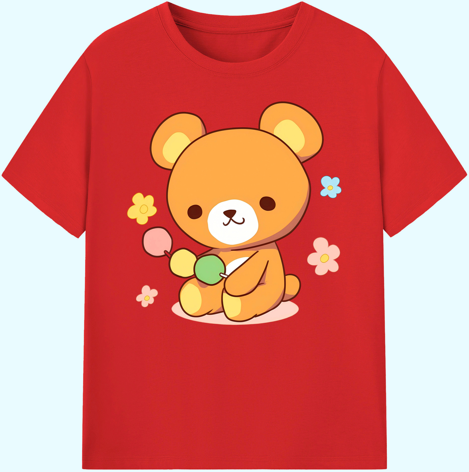 （画像用） リラックマ リラックマ キイロイトリ Rilakkuma Korilakkuma Kiiroitori 綿100％ メンズ半袖Tシャツ｜肌触りやわらか＆通気性