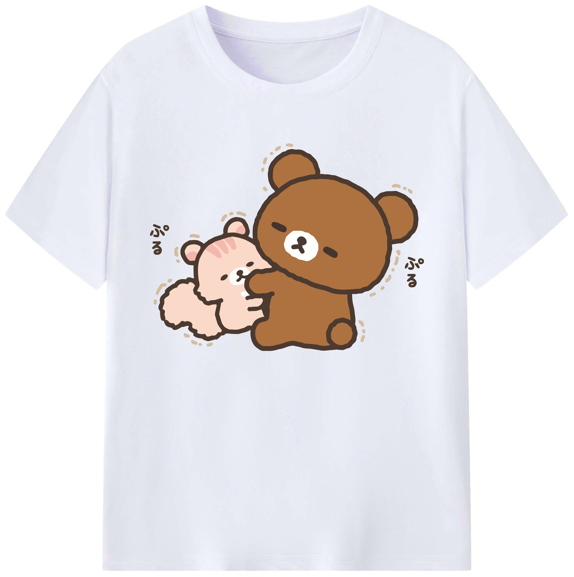 （画像用） リラックマ リラックマ キイロイトリ Rilakkuma Korilakkuma Kiiroitori 綿100％ メンズ半袖Tシャツ｜肌触りやわらか＆通気性