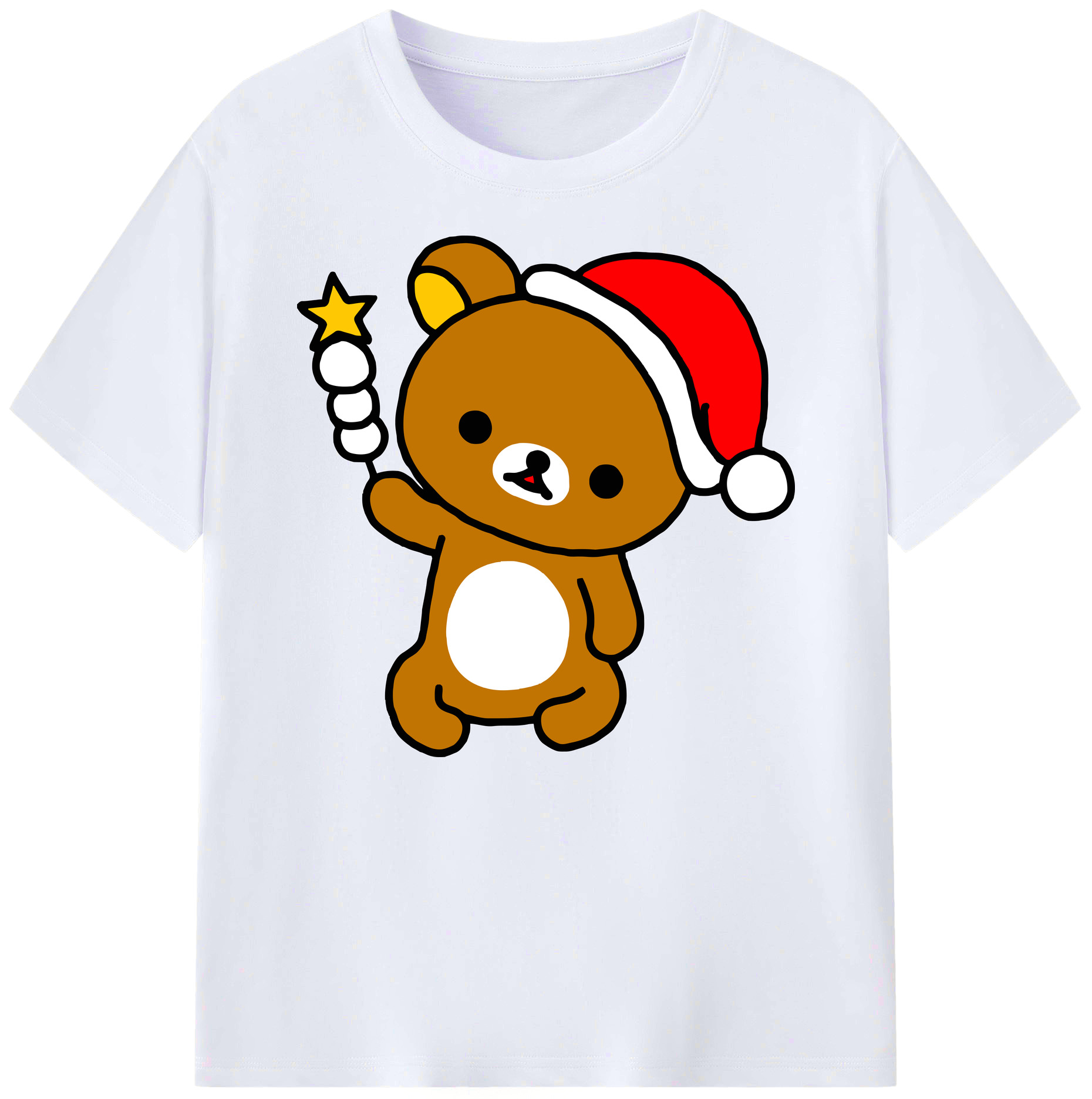 （画像用） リラックマ リラックマ キイロイトリ Rilakkuma Korilakkuma Kiiroitori 綿100％ メンズ半袖Tシャツ｜肌触りやわらか＆通気性