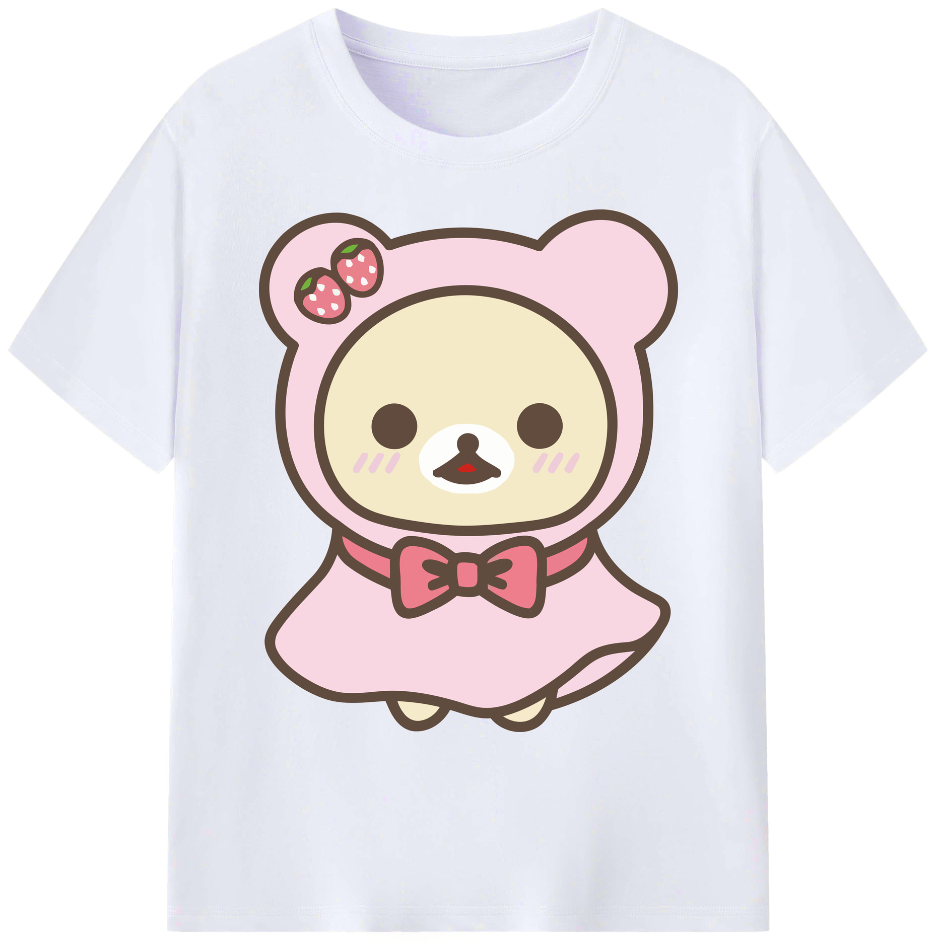 （画像用） リラックマ リラックマ キイロイトリ Rilakkuma Korilakkuma Kiiroitori 綿100％ メンズ半袖Tシャツ｜肌触りやわらか＆通気性