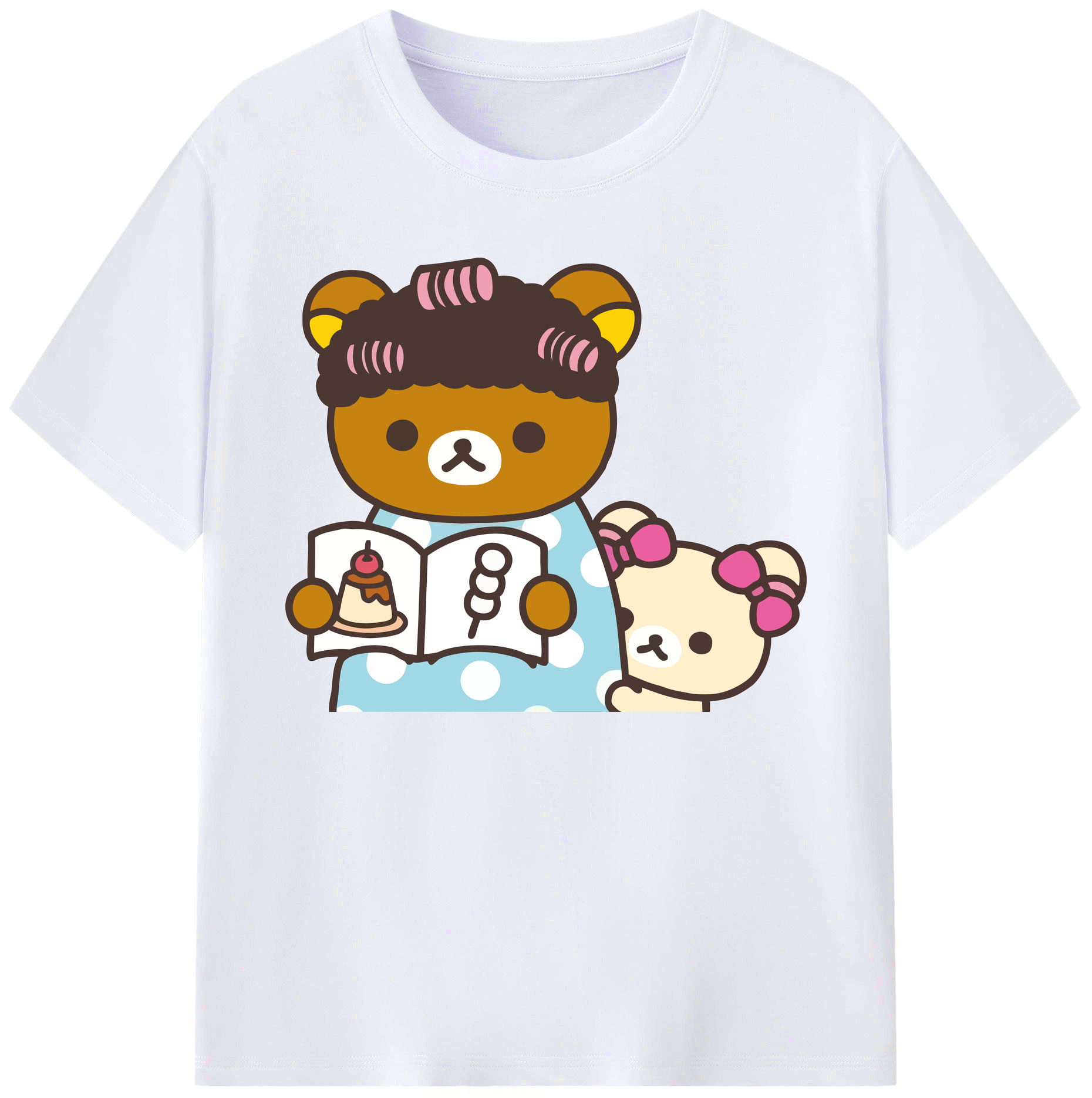 （画像用） リラックマ リラックマ キイロイトリ Rilakkuma Korilakkuma Kiiroitori 綿100％ メンズ半袖Tシャツ｜肌触りやわらか＆通気性