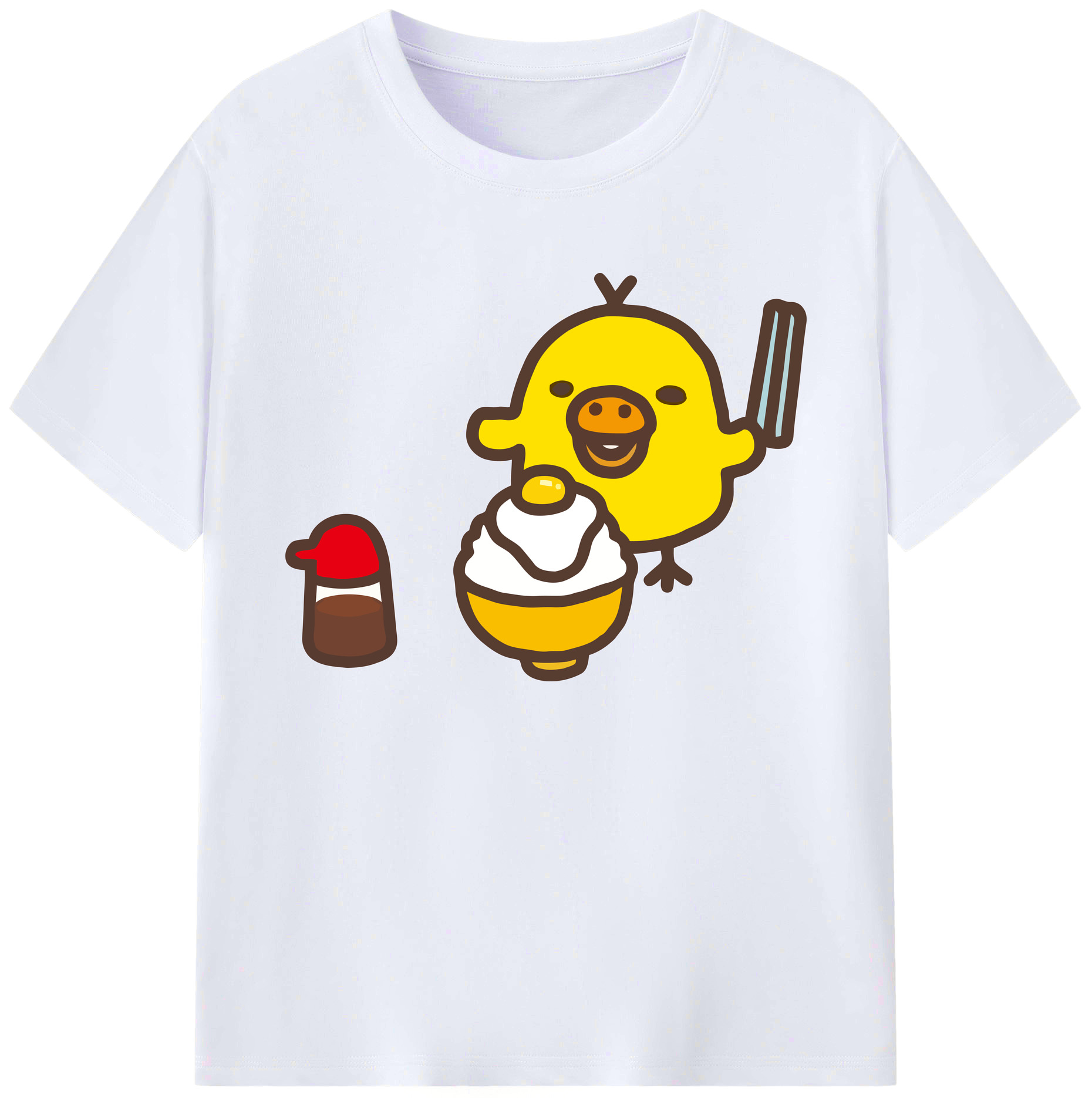 （画像用） リラックマ リラックマ キイロイトリ Rilakkuma Korilakkuma Kiiroitori 綿100％ メンズ半袖Tシャツ｜肌触りやわらか＆通気性