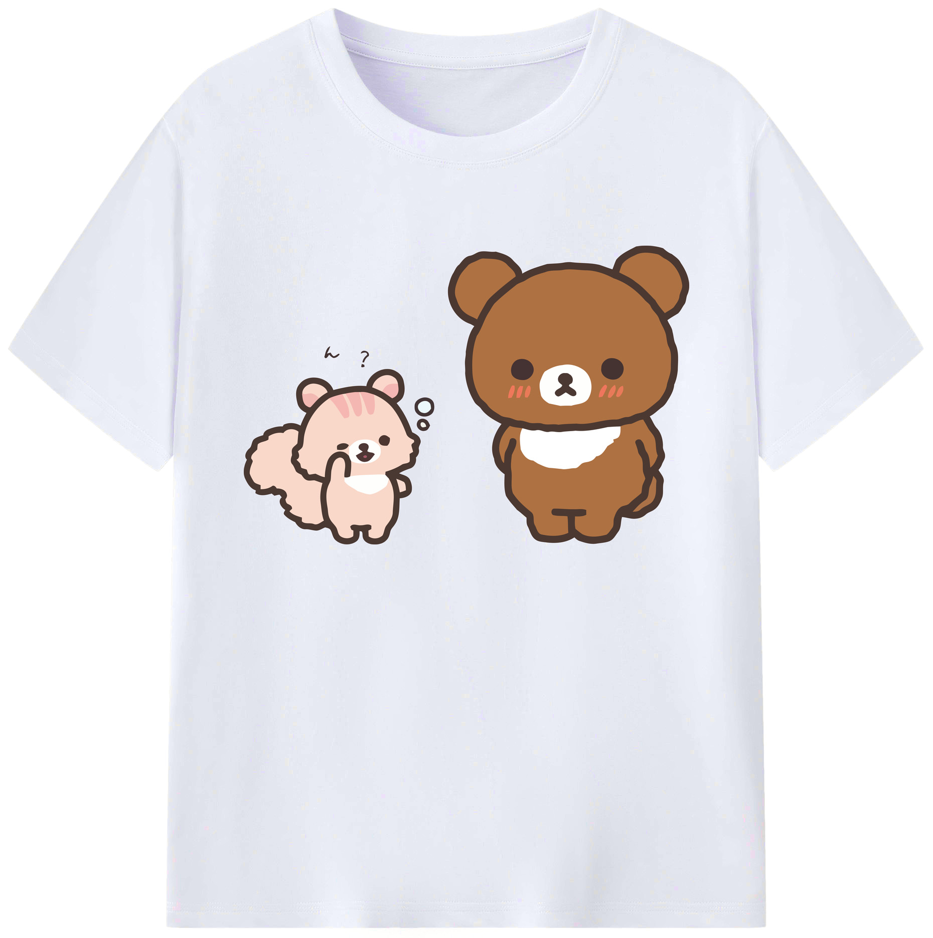（画像用） リラックマ リラックマ キイロイトリ Rilakkuma Korilakkuma Kiiroitori 綿100％ メンズ半袖Tシャツ｜肌触りやわらか＆通気性
