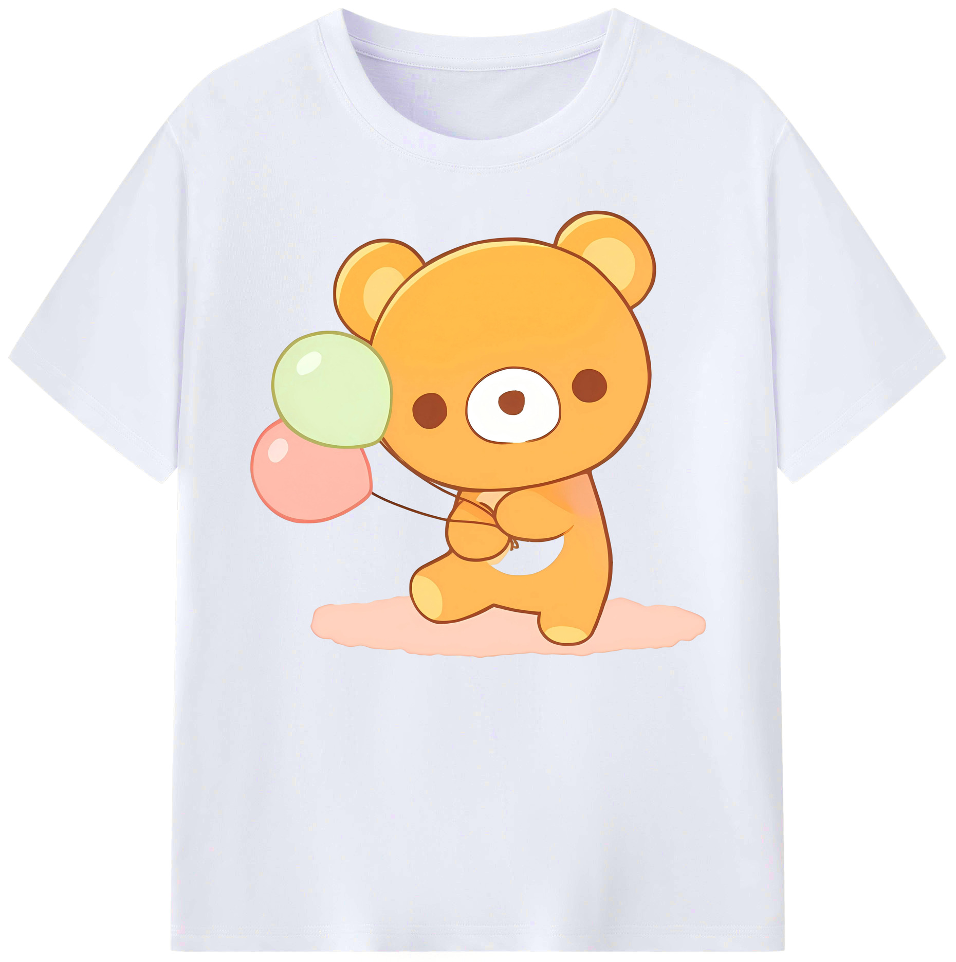 （画像用） リラックマ リラックマ キイロイトリ Rilakkuma Korilakkuma Kiiroitori 綿100％ メンズ半袖Tシャツ｜肌触りやわらか＆通気性