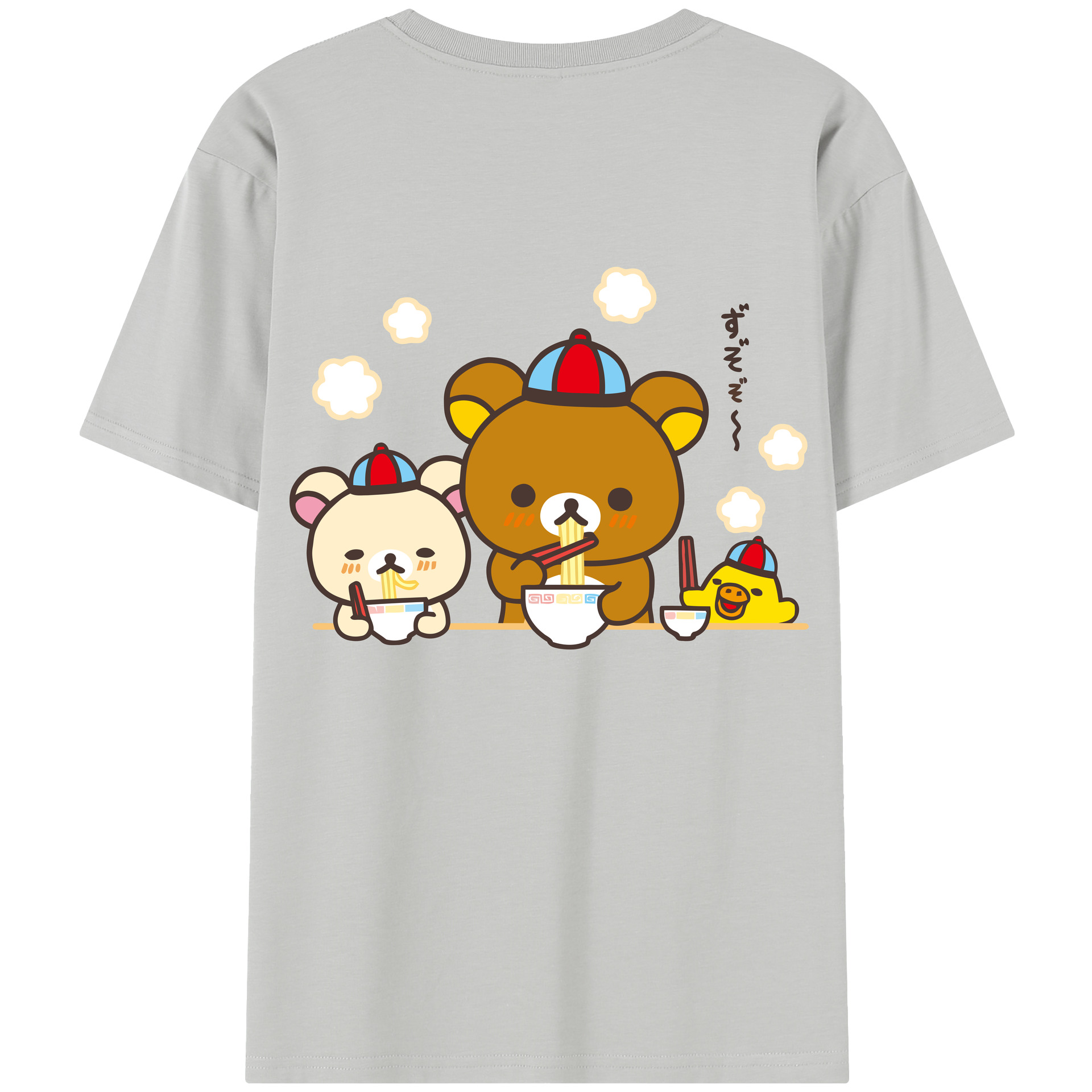 （画像用） リラックマ リラックマ キイロイトリ Rilakkuma Korilakkuma Kiiroitori レディース半袖Tシャツ(バックプリント)
