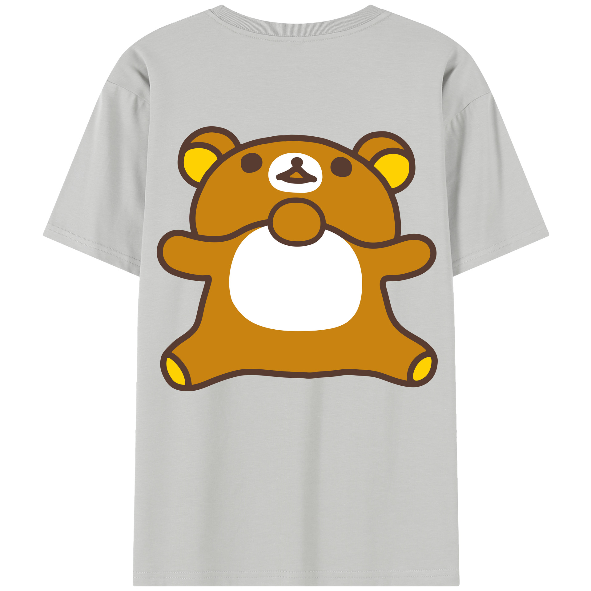 （画像用） リラックマ リラックマ キイロイトリ Rilakkuma Korilakkuma Kiiroitori レディース半袖Tシャツ(バックプリント)