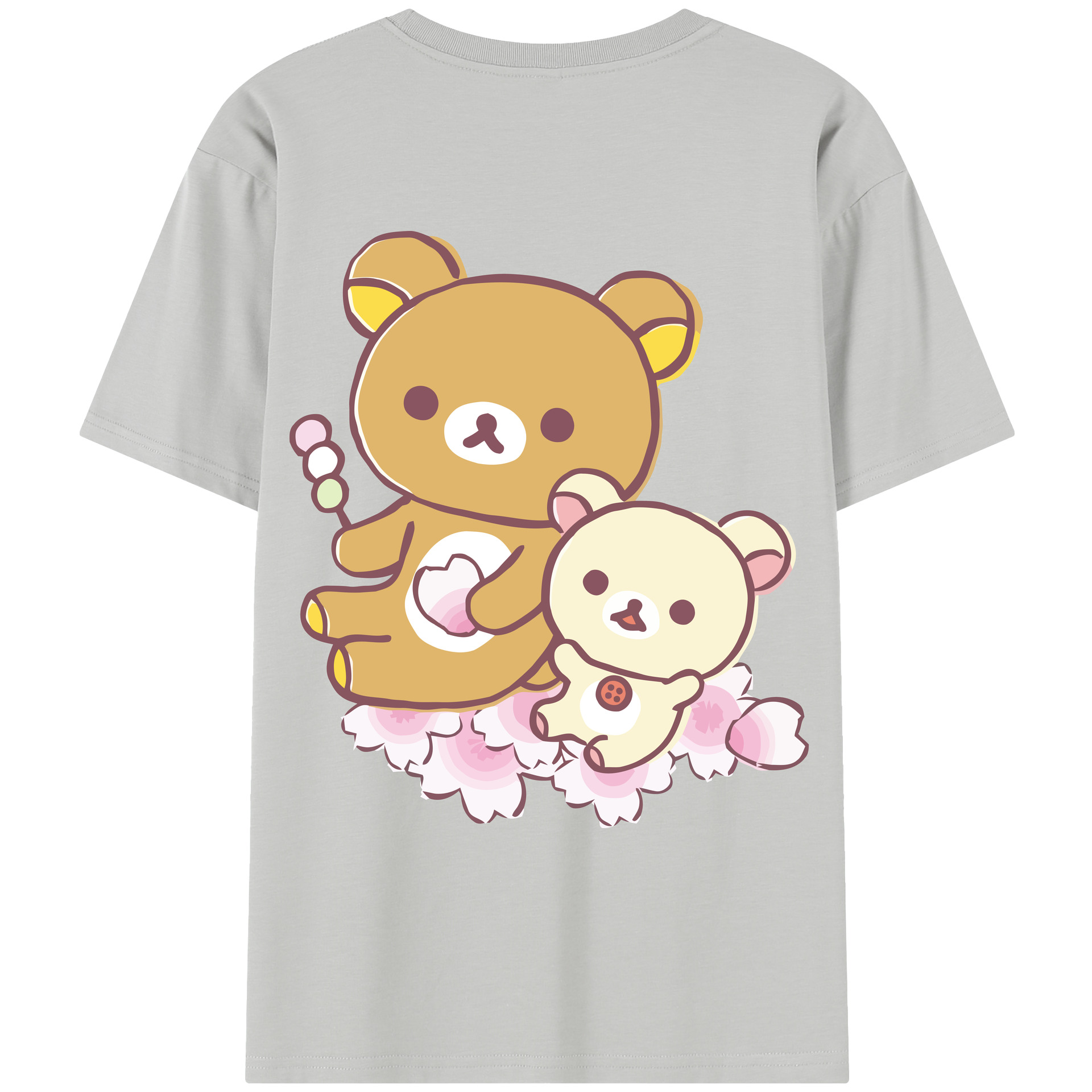 （画像用） リラックマ リラックマ キイロイトリ Rilakkuma Korilakkuma Kiiroitori レディース半袖Tシャツ(バックプリント)