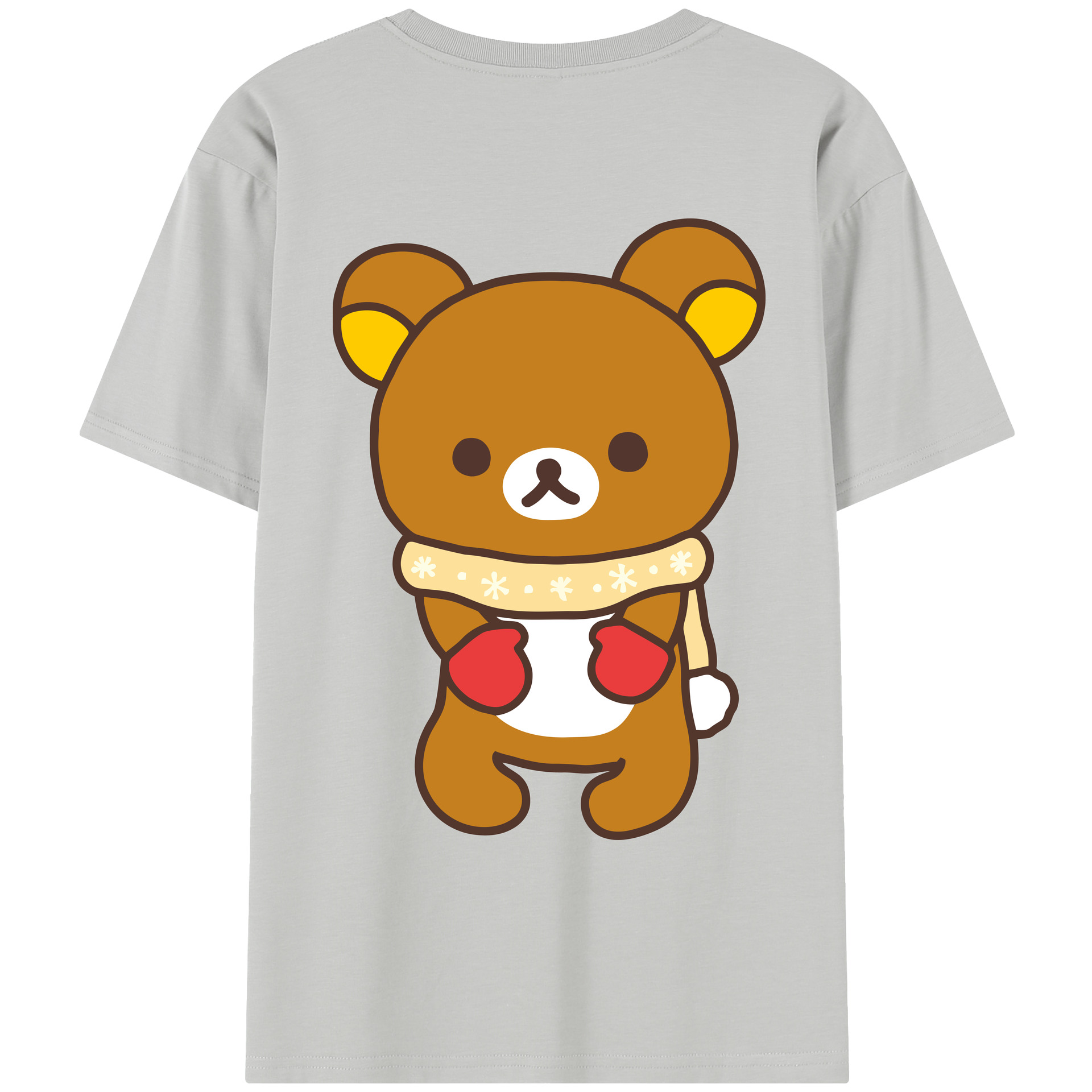 （画像用） リラックマ リラックマ キイロイトリ Rilakkuma Korilakkuma Kiiroitori レディース半袖Tシャツ(バックプリント)