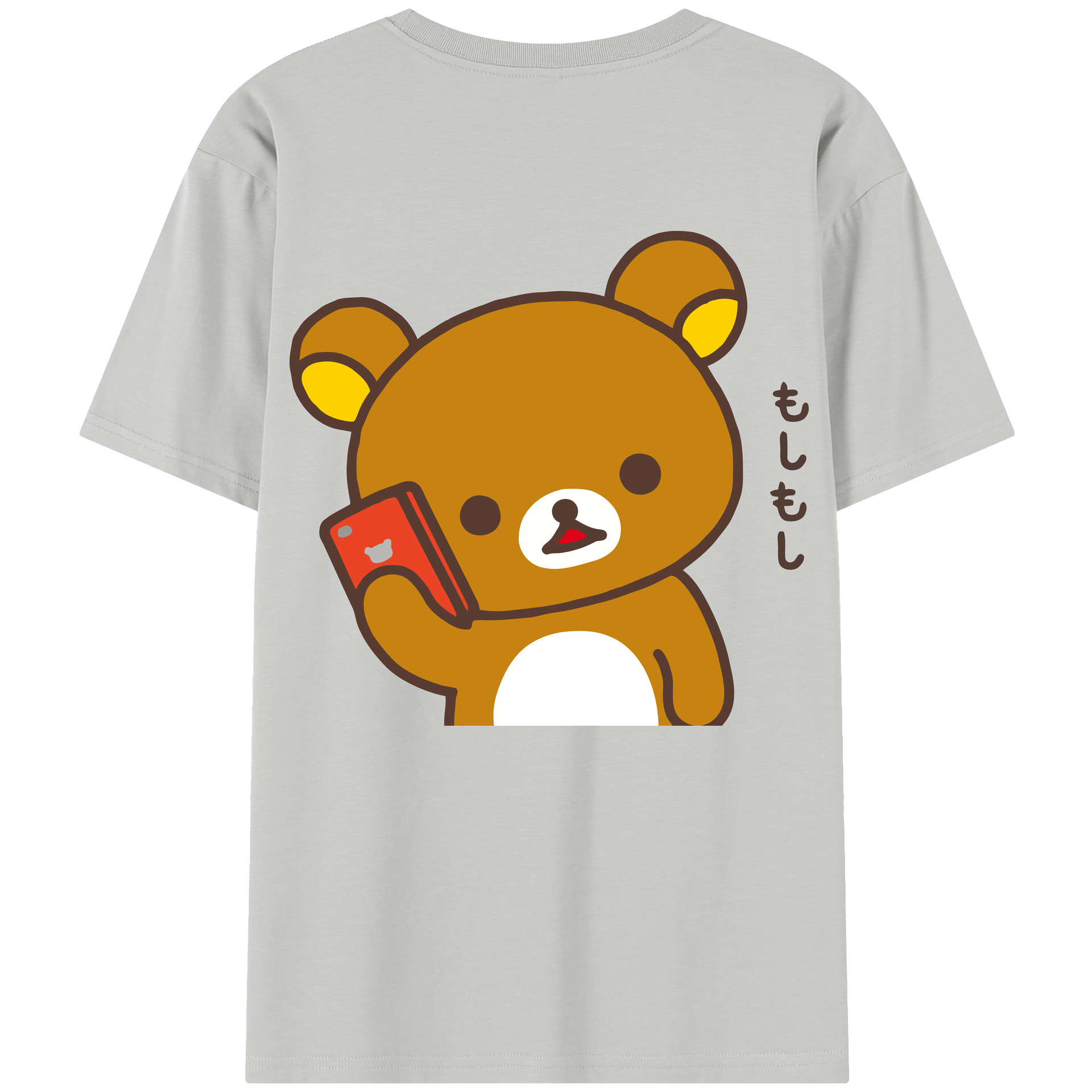 （画像用） リラックマ リラックマ キイロイトリ Rilakkuma Korilakkuma Kiiroitori レディース半袖Tシャツ(バックプリント)
