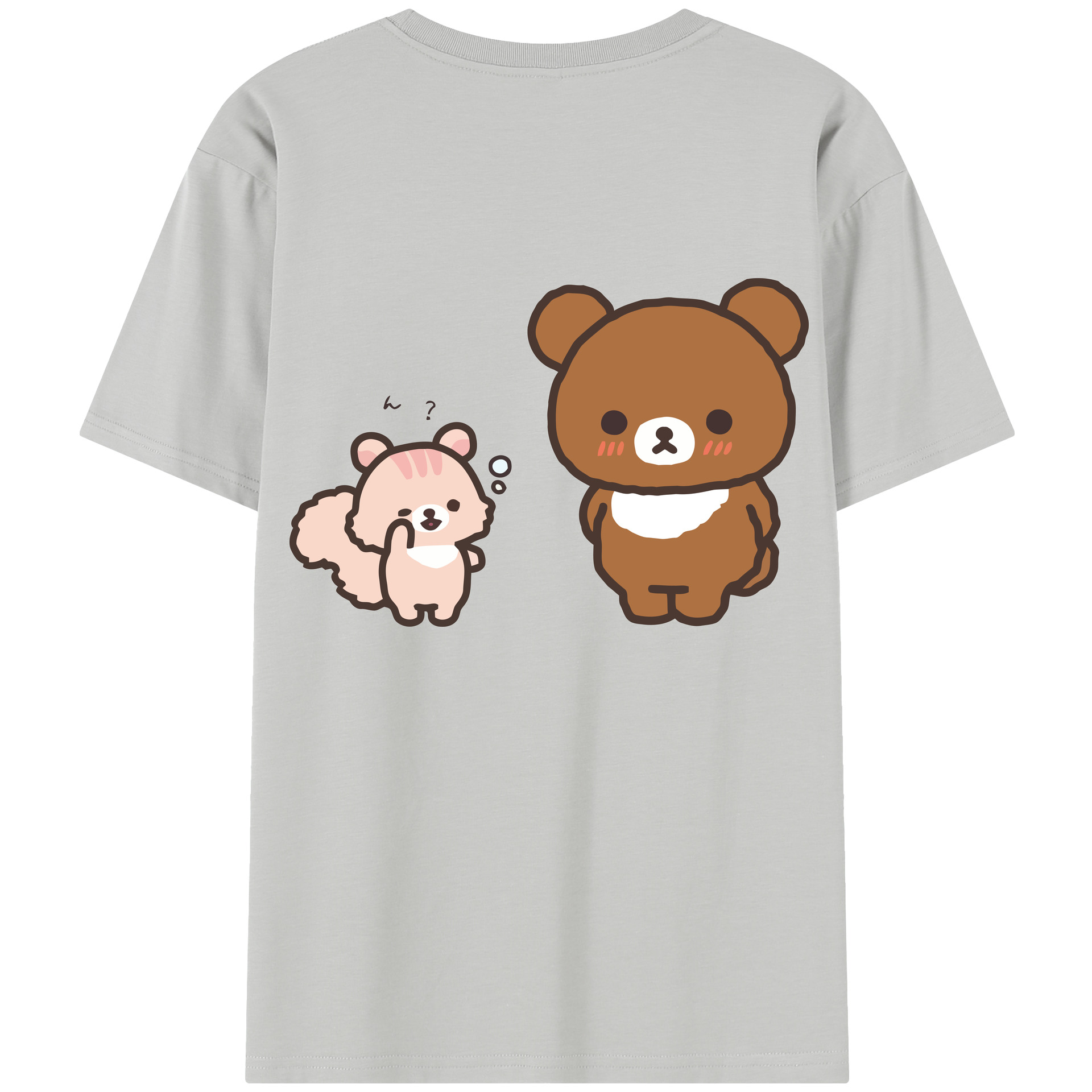 （画像用） リラックマ リラックマ キイロイトリ Rilakkuma Korilakkuma Kiiroitori レディース半袖Tシャツ(バックプリント)