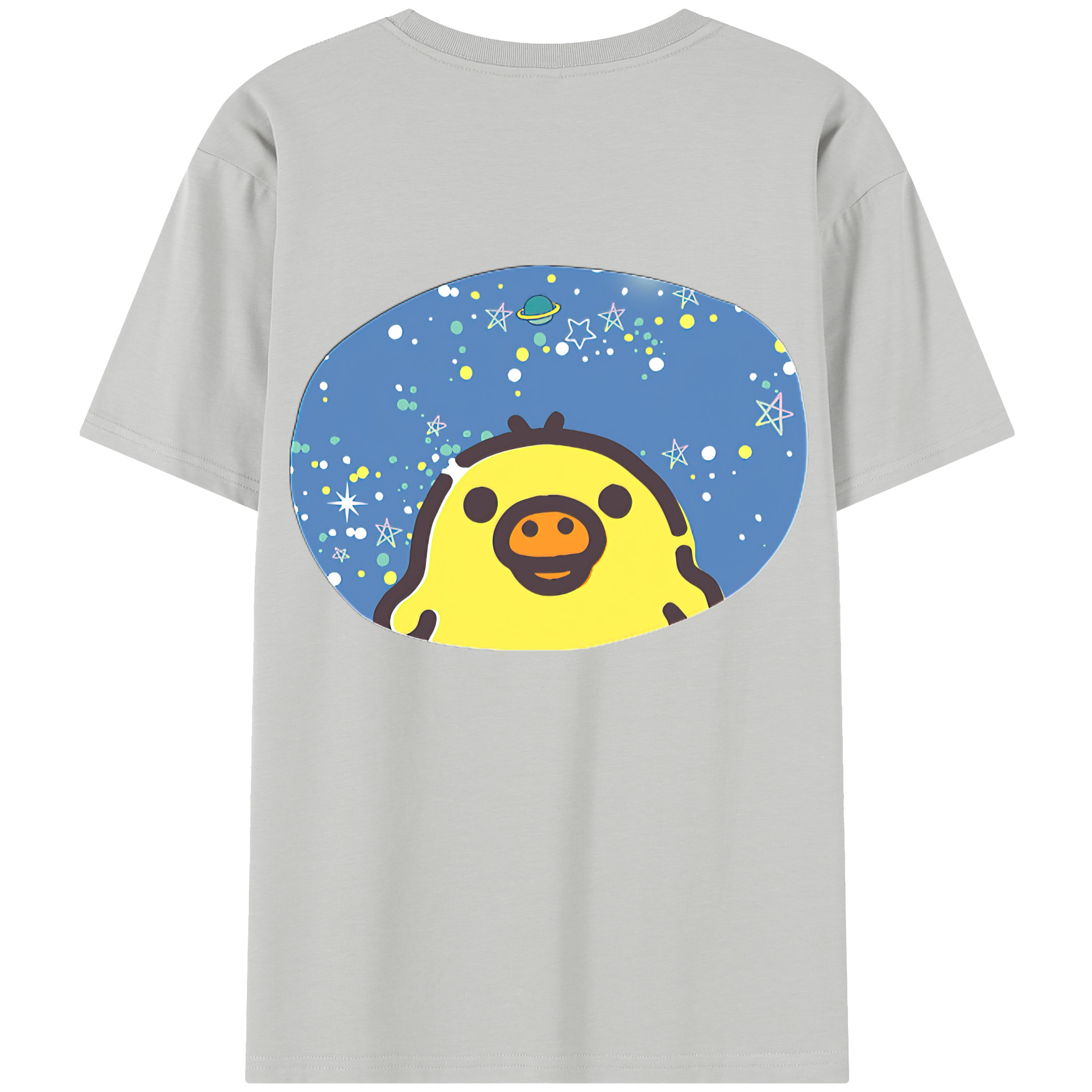 （画像用） リラックマ リラックマ キイロイトリ Rilakkuma Korilakkuma Kiiroitori レディース半袖Tシャツ(バックプリント)