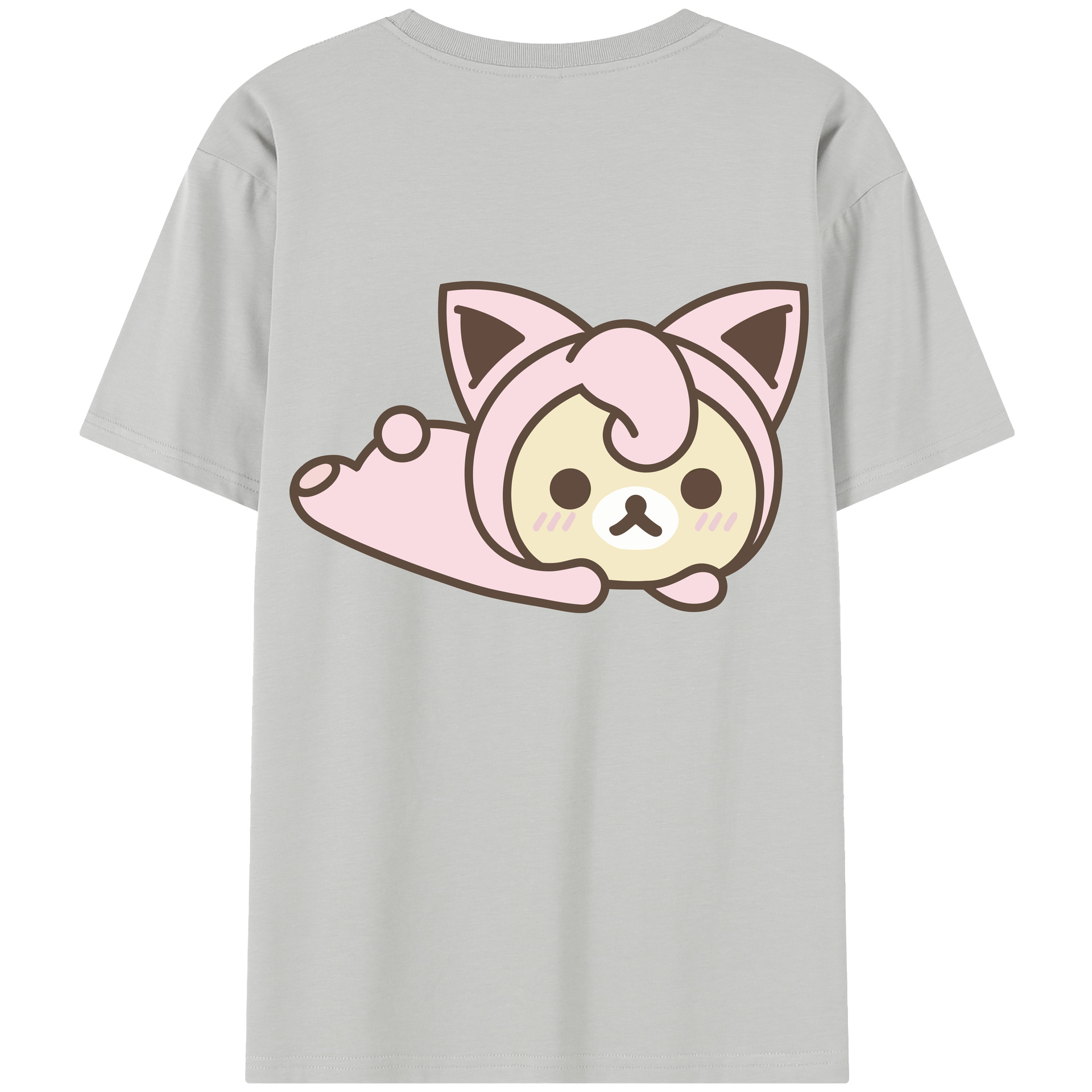 （画像用） リラックマ リラックマ キイロイトリ Rilakkuma Korilakkuma Kiiroitori レディース半袖Tシャツ(バックプリント)