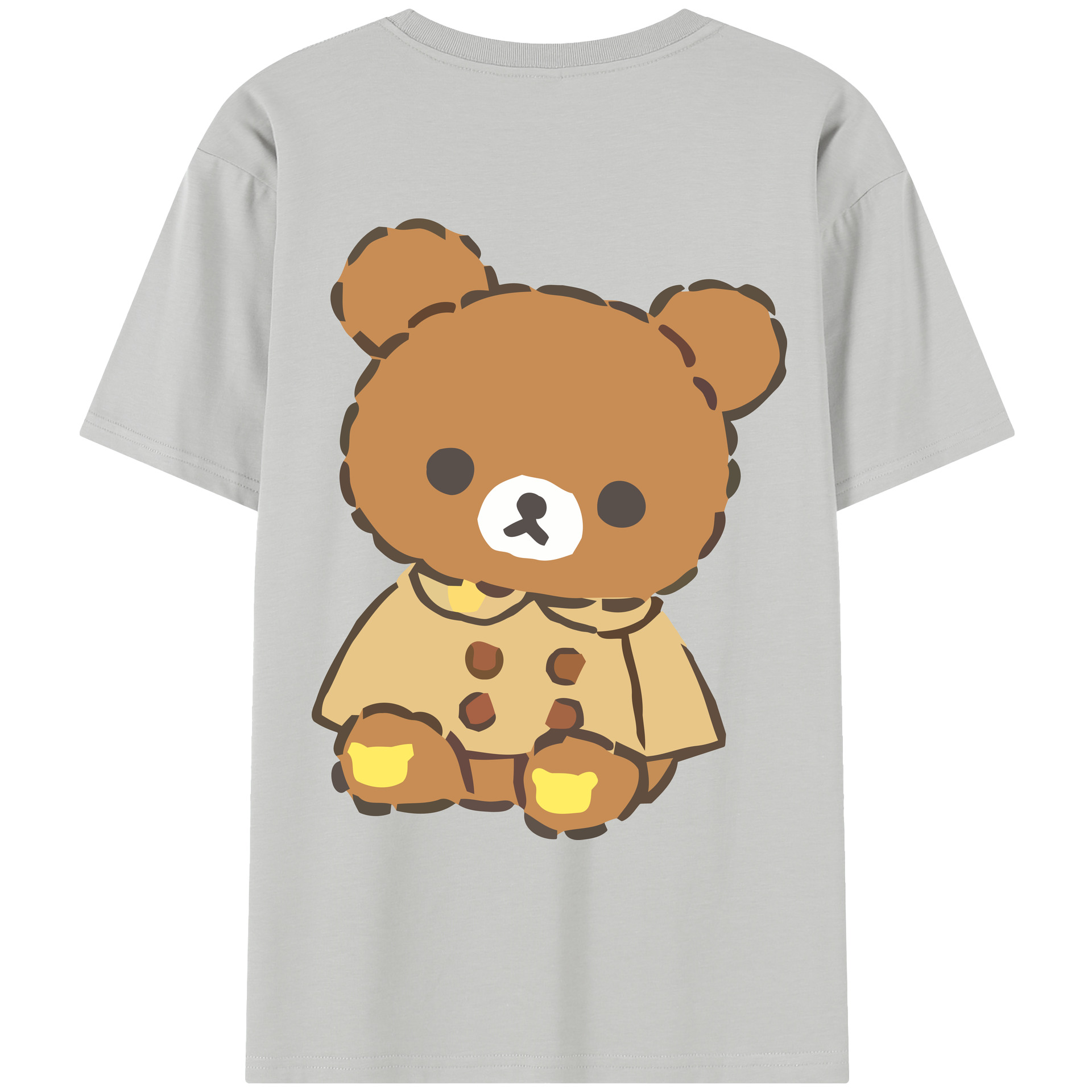 （画像用） リラックマ リラックマ キイロイトリ Rilakkuma Korilakkuma Kiiroitori レディース半袖Tシャツ(バックプリント)
