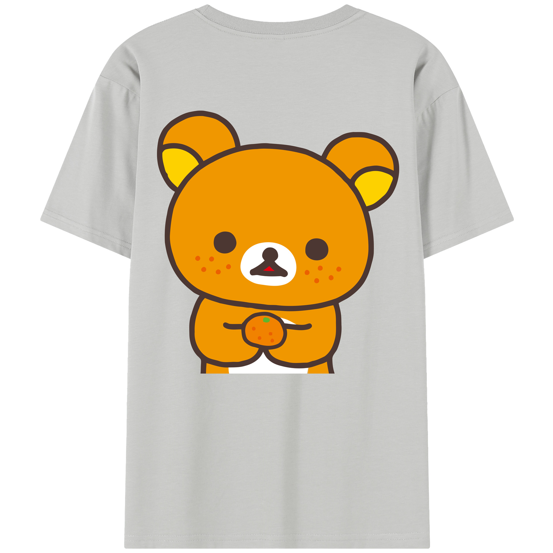 （画像用） リラックマ リラックマ キイロイトリ Rilakkuma Korilakkuma Kiiroitori レディース半袖Tシャツ(バックプリント)